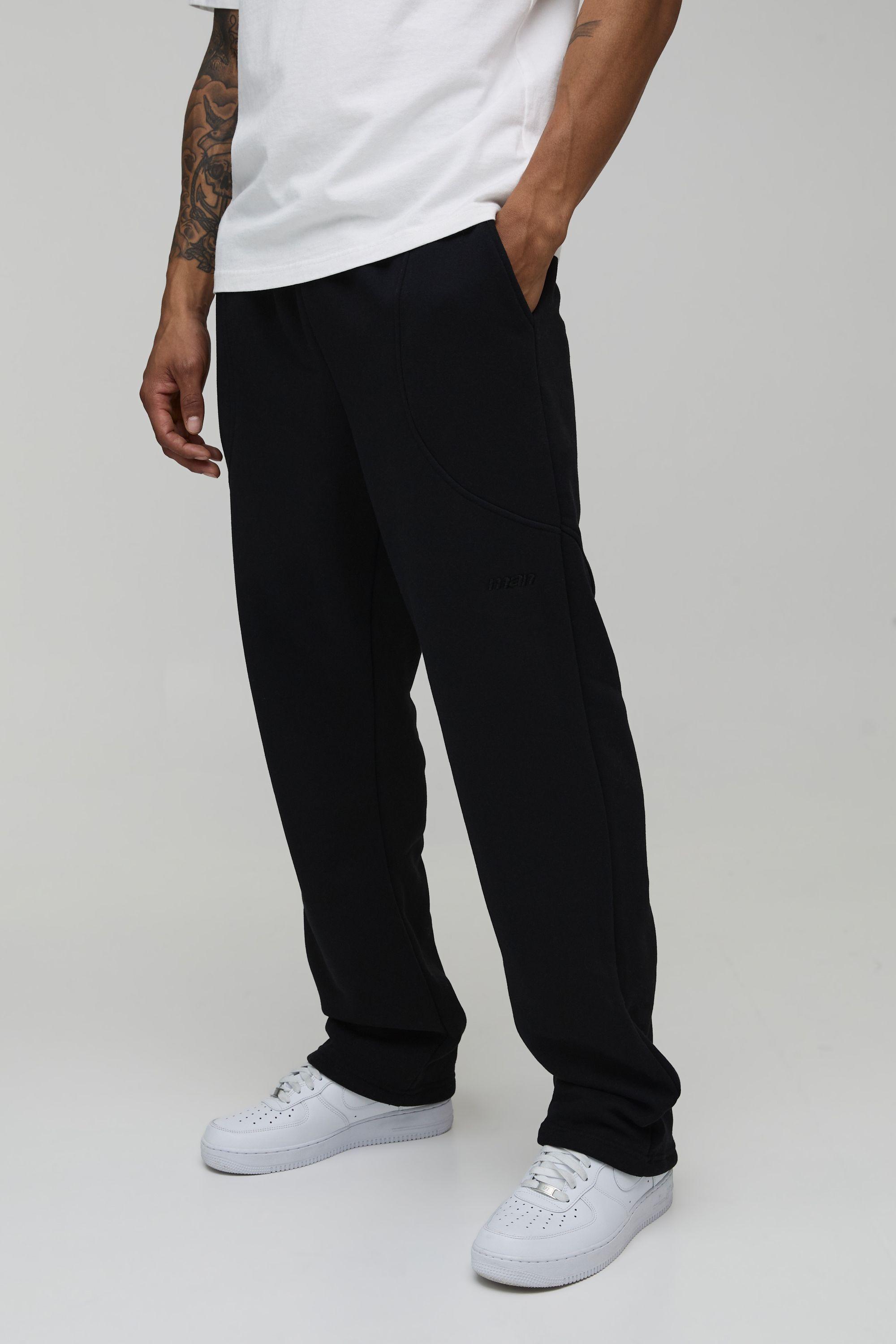Relaxed Embroidery Detail Joggers by BOOHOOMAN