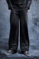 Relaxed Exposed Fly Studded Stacked Jean by BOOHOOMAN Relaxed Exposed Fly Studded Stacked Jean by BOOHOOMAN