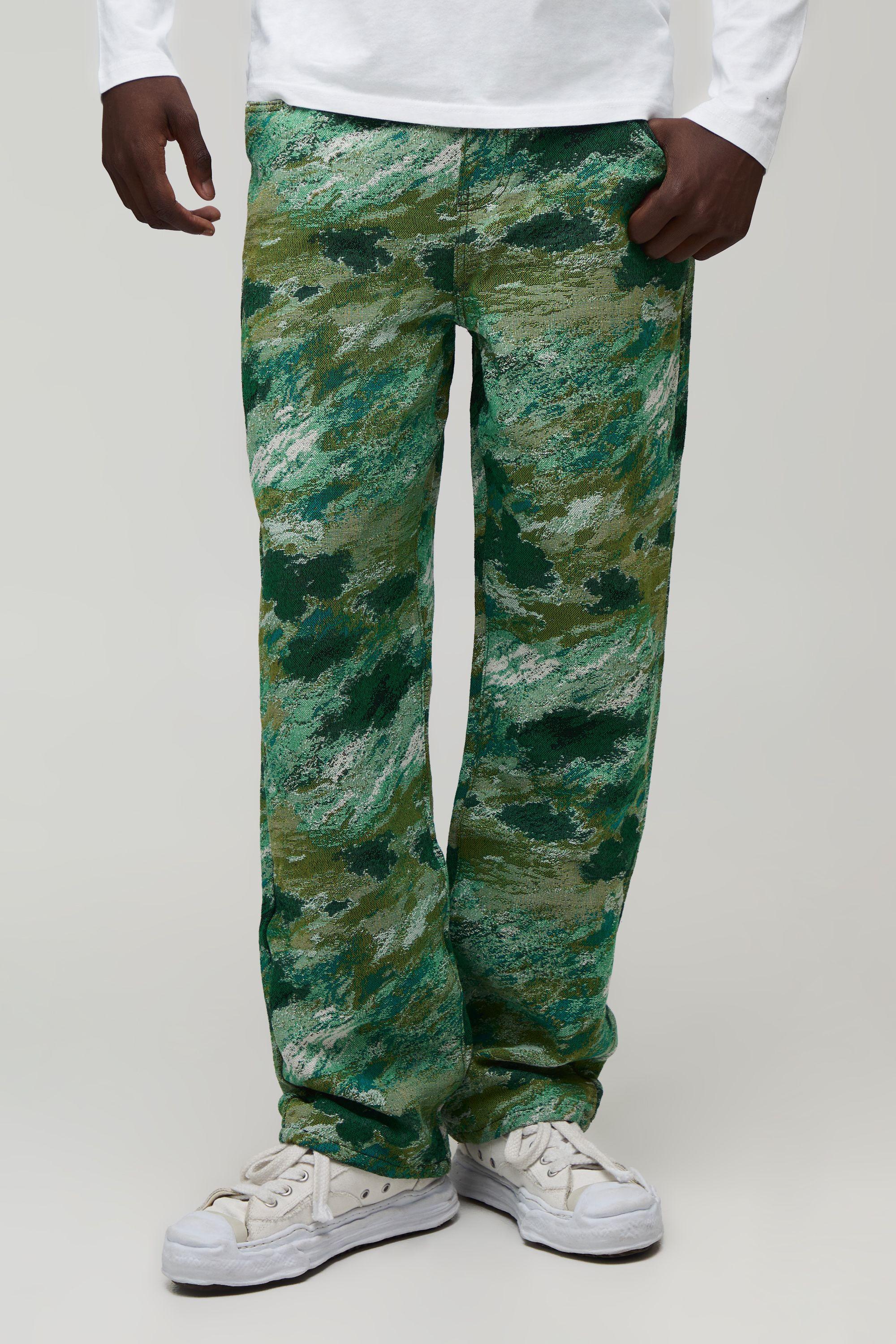Relaxed Fit Abstract Camo Co-Ord Tapestry Trousers by BOOHOOMAN