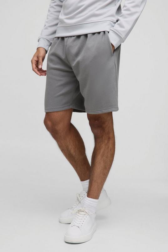 Relaxed Fit Mid Length Interlock Short by BOOHOOMAN