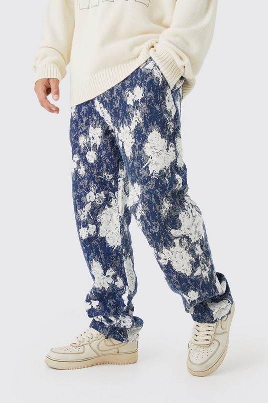 Relaxed Fit Tapestry Trouser by BOOHOOMAN