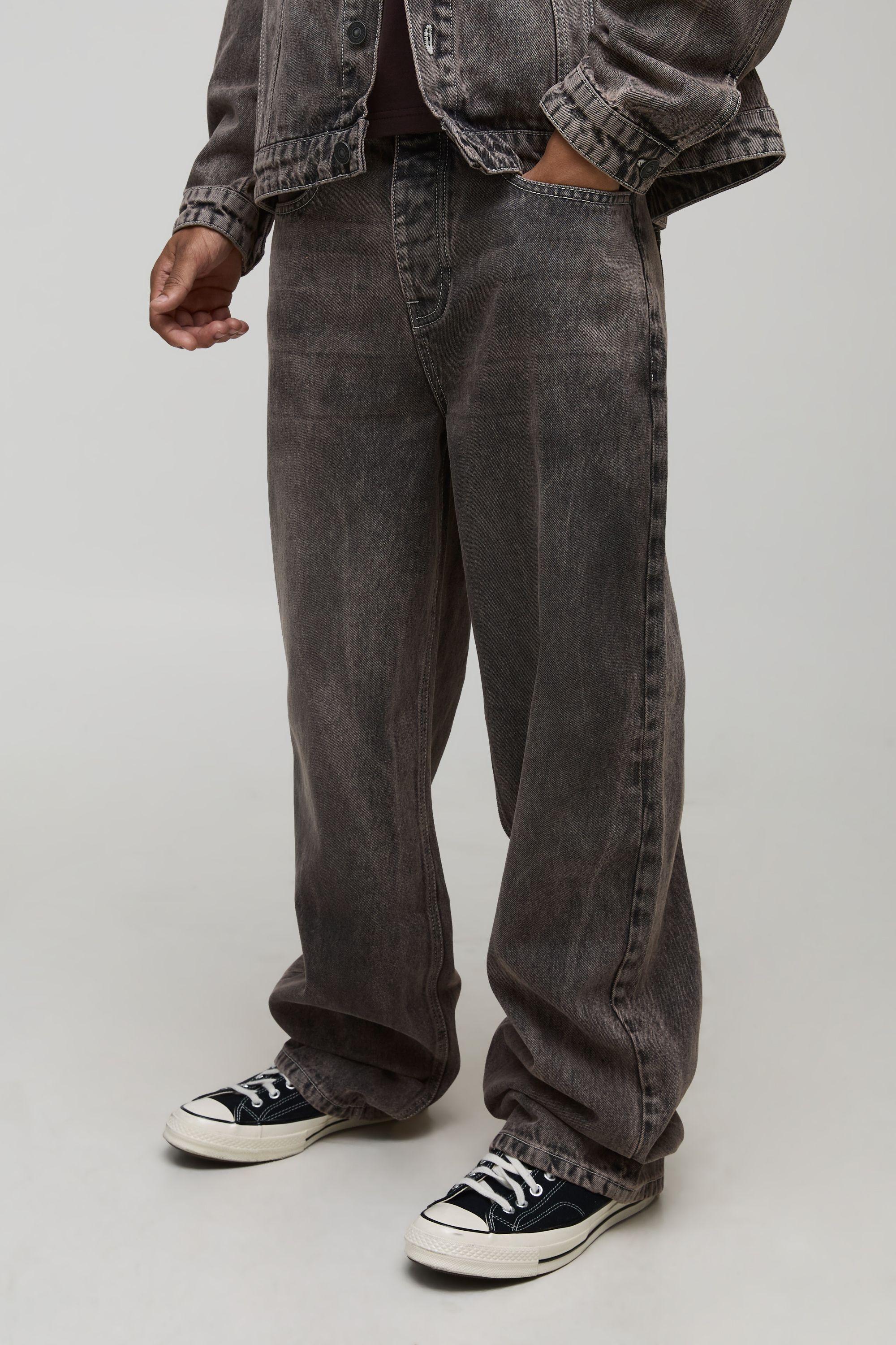 Relaxed Fit Washed Jeans by BOOHOOMAN