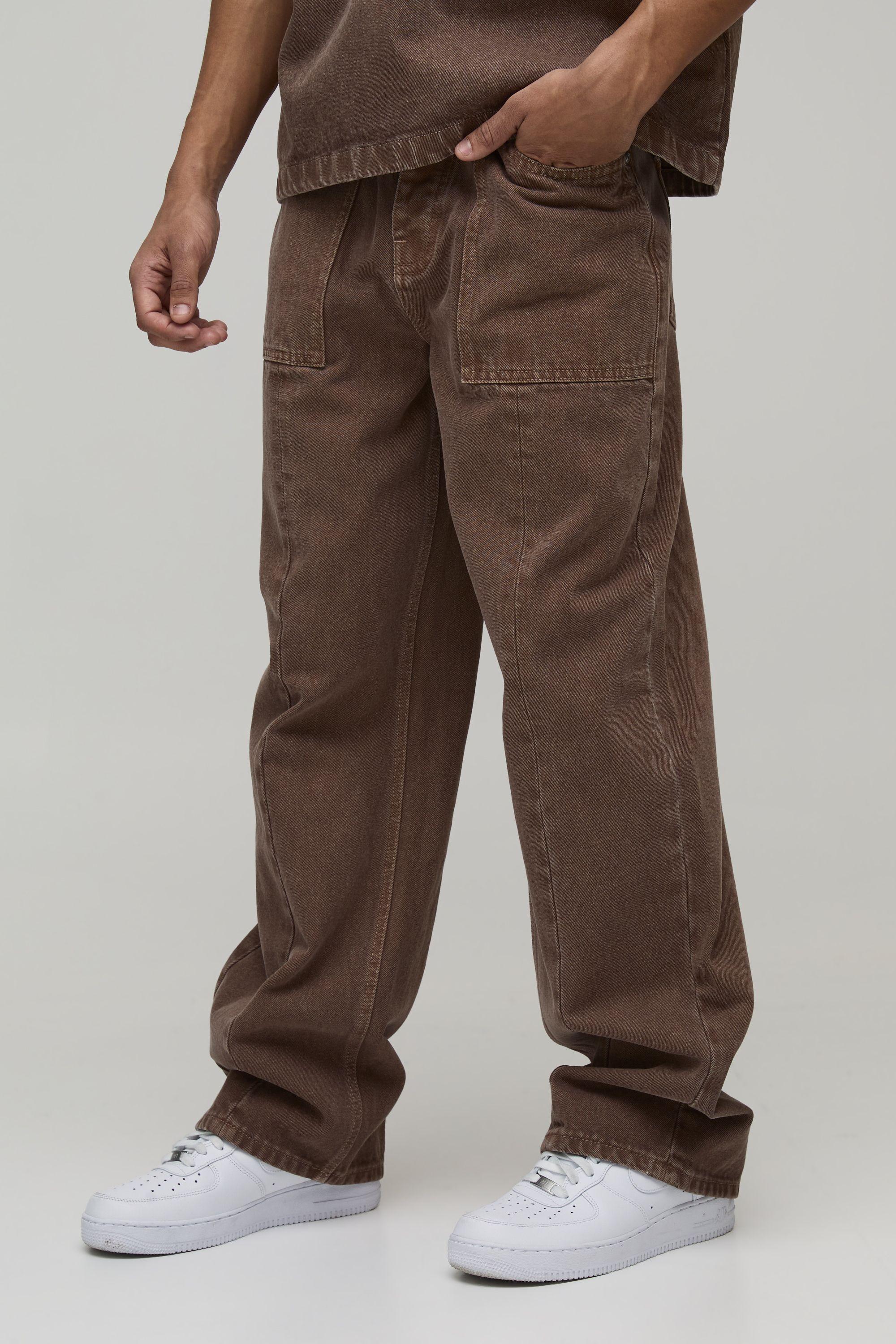 Relaxed Fit Washed Jeans by BOOHOOMAN