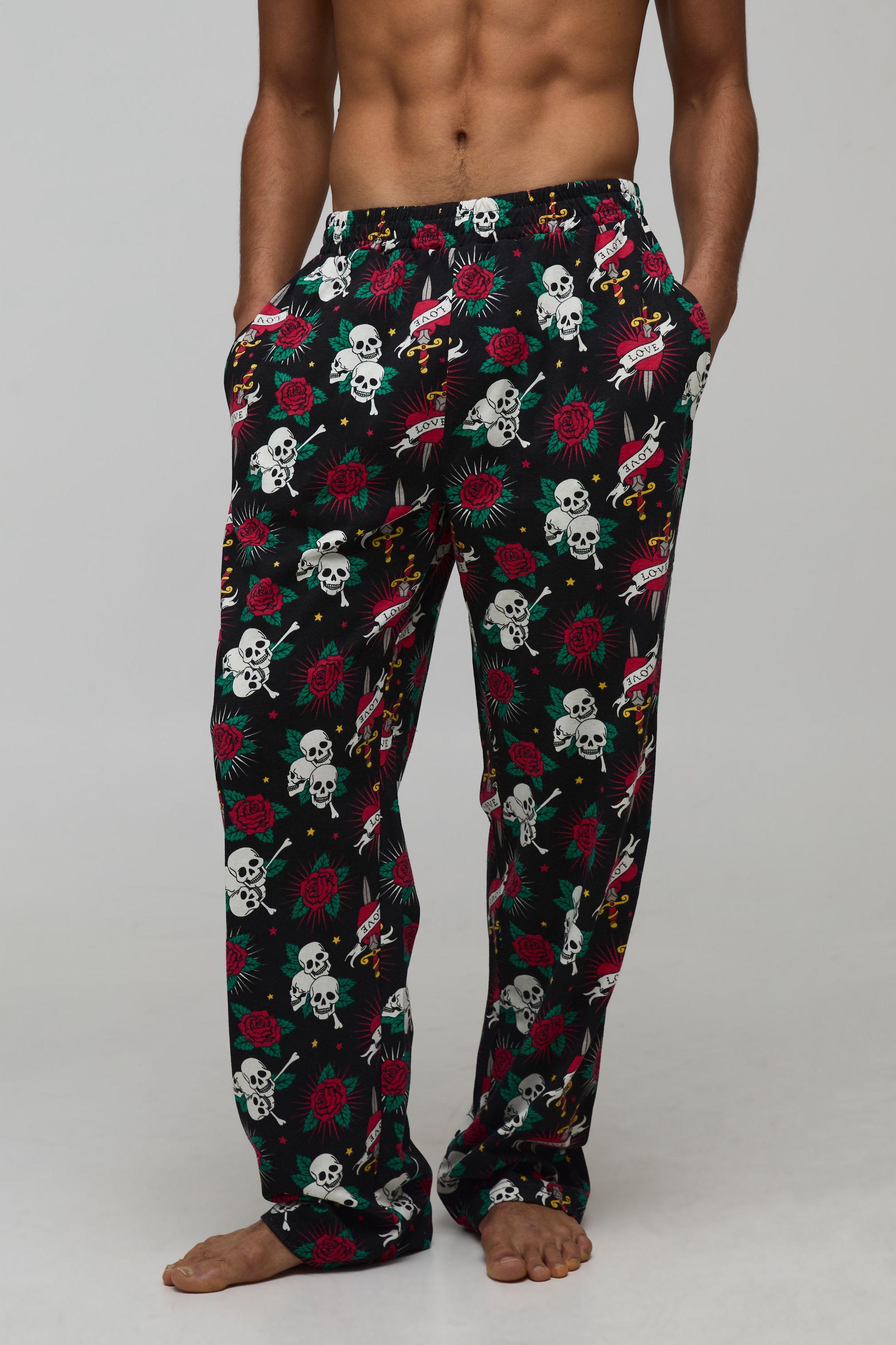 Relaxed Gothic Loungewear Bottoms by BOOHOOMAN