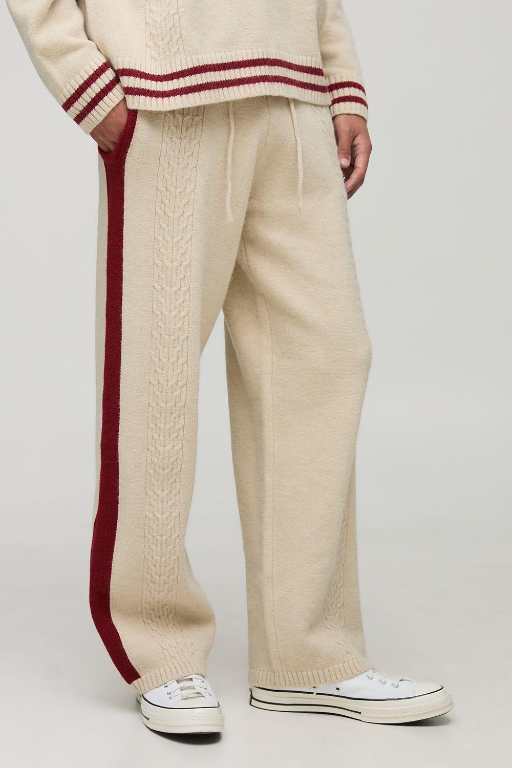 Relaxed Knitted Jogger by BOOHOOMAN