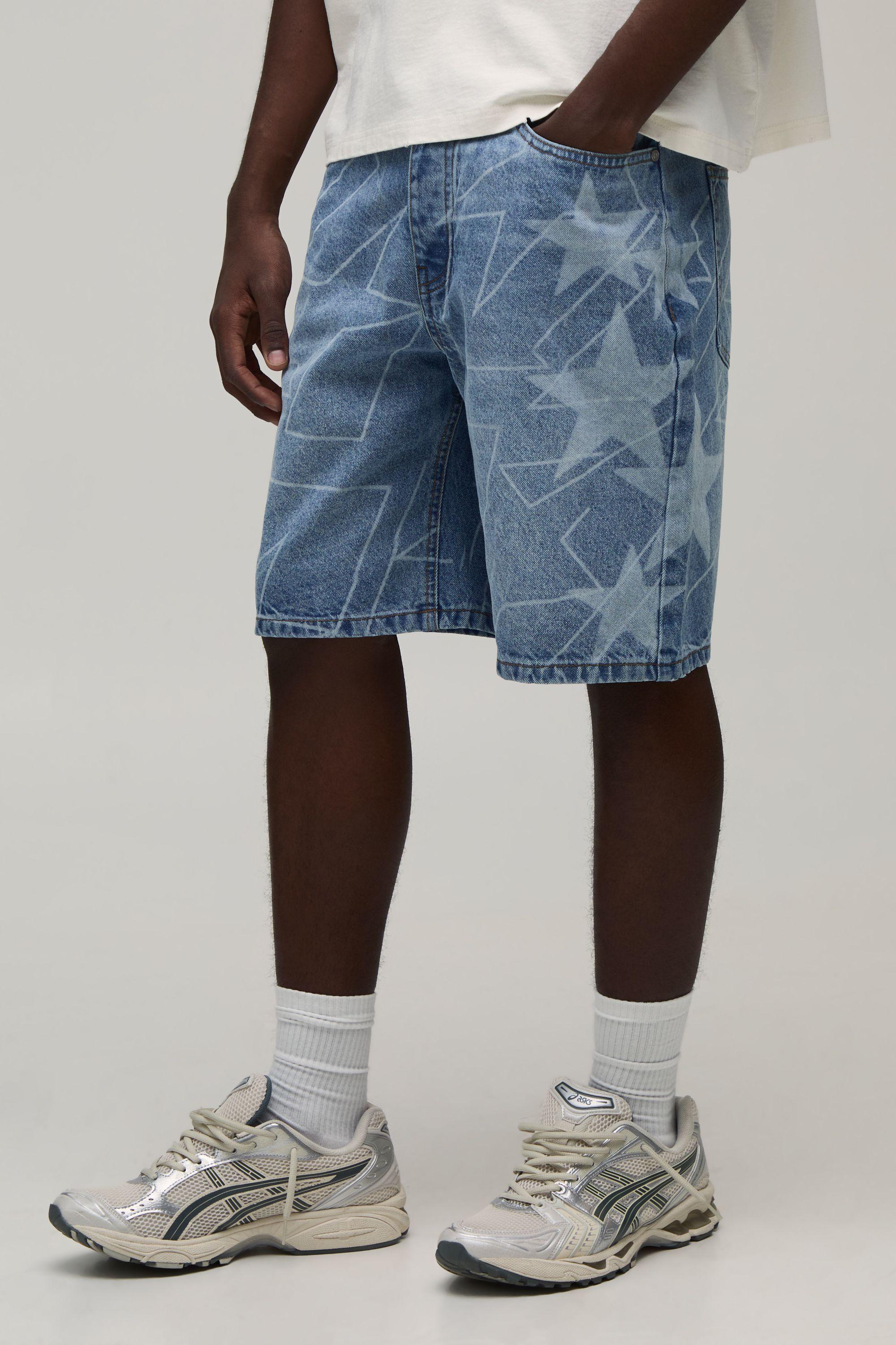 Relaxed M-Star Denim Shorts by BOOHOOMAN