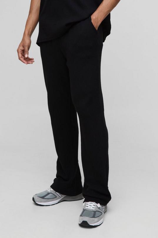 Relaxed Textured Knitted Jogger by BOOHOOMAN