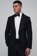 Sim Plunge Front Tuxedo Suit Jacket by BOOHOOMAN