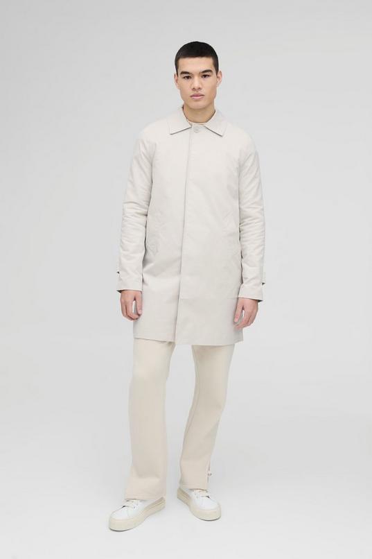 Single Breasted Poly Twill Mac Jacket by BOOHOOMAN