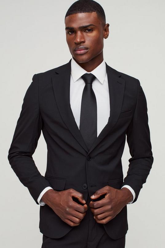 Skinny Single Breasted Suit Jacket by BOOHOOMAN