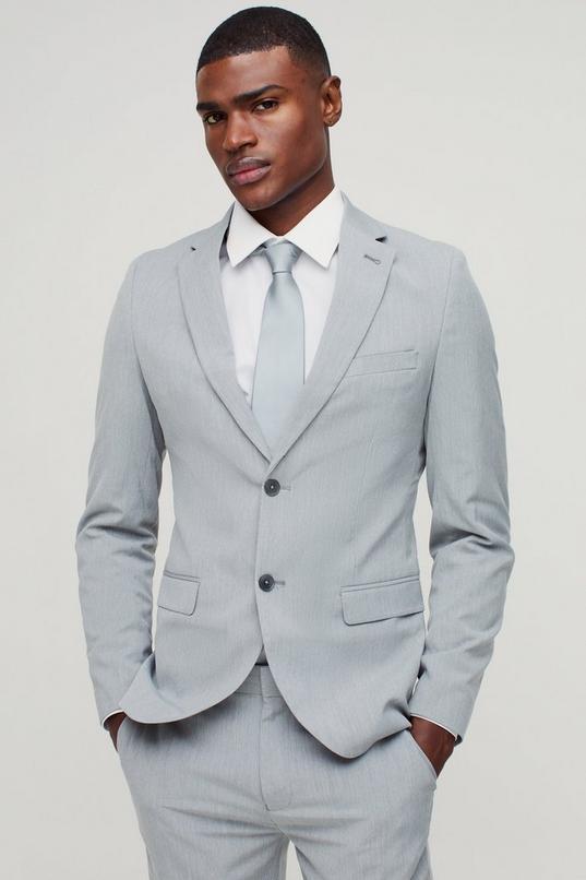 Skinny Single Breasted Suit Jacket by BOOHOOMAN