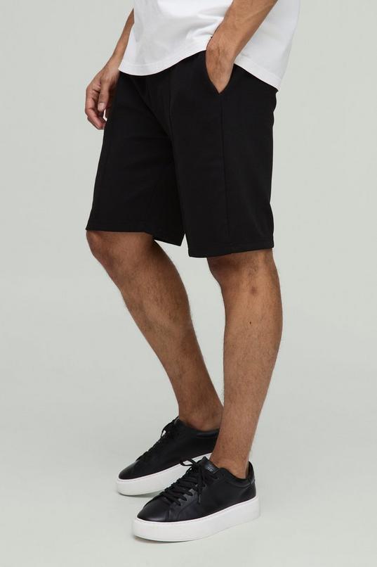 Slim Fit Interlock Smart Pintuck Short by BOOHOOMAN