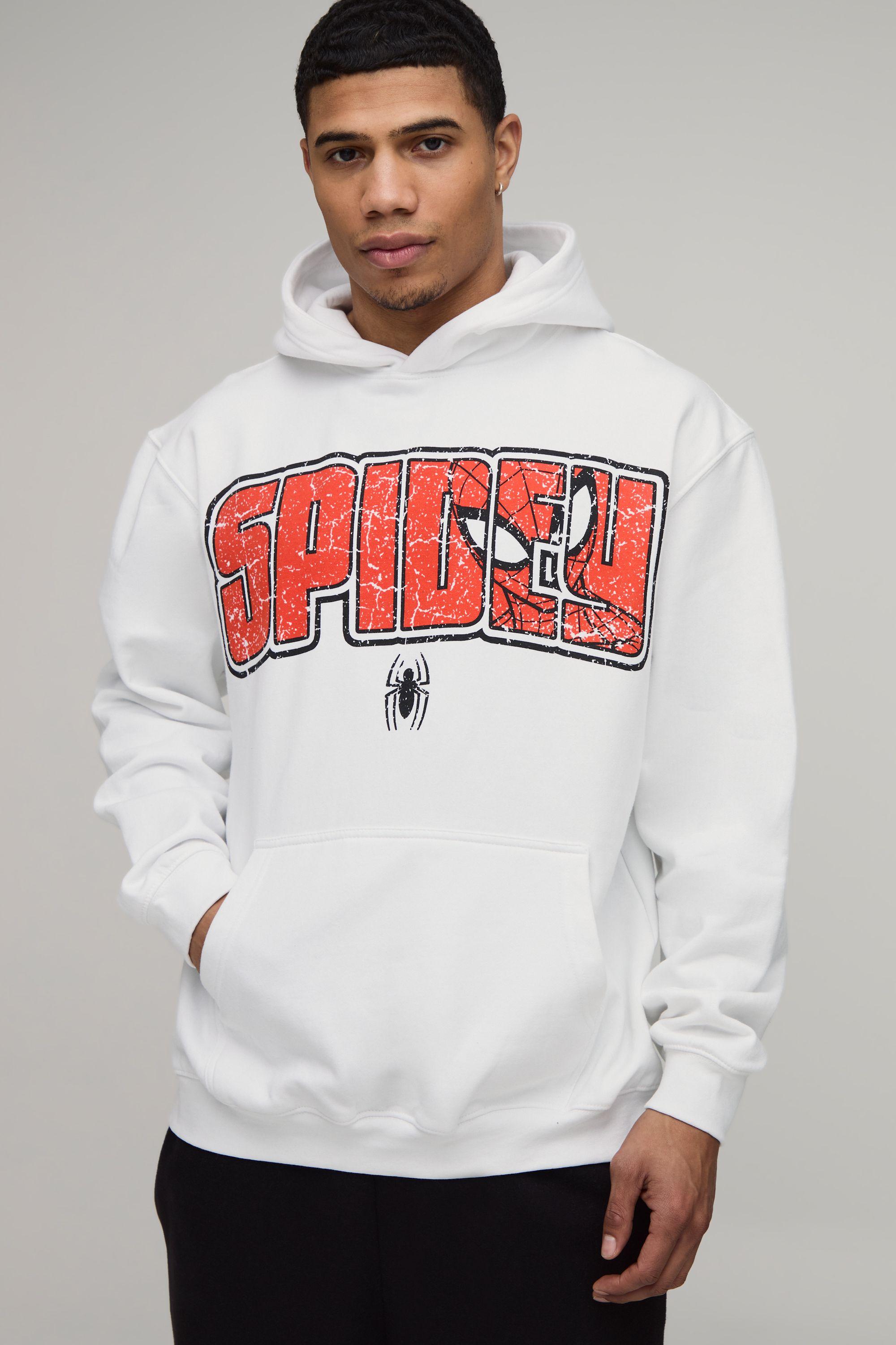Spidey Oversized License Print Hoody by BOOHOOMAN
