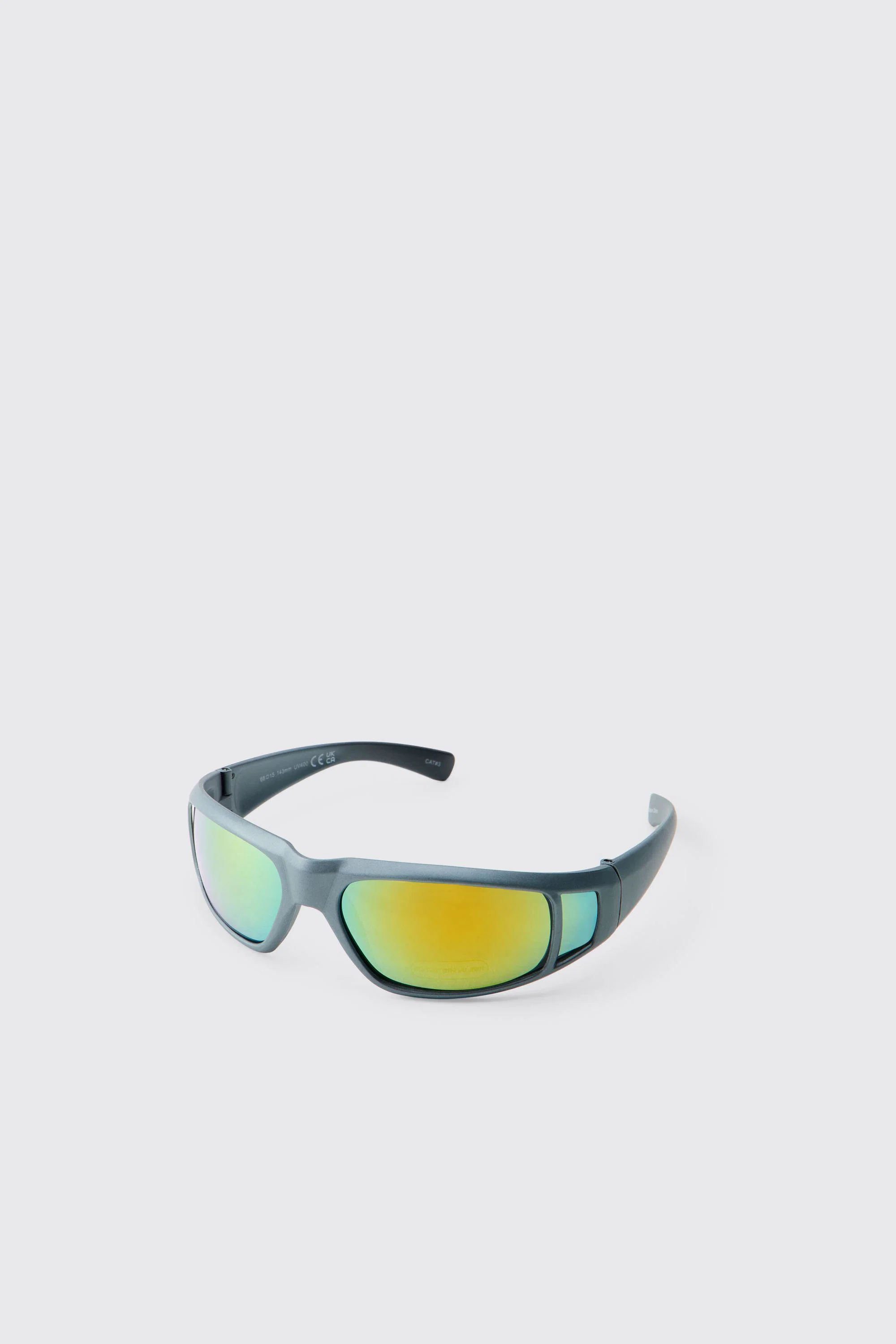 Sports Plastic Tinted Sunglasses by BOOHOOMAN