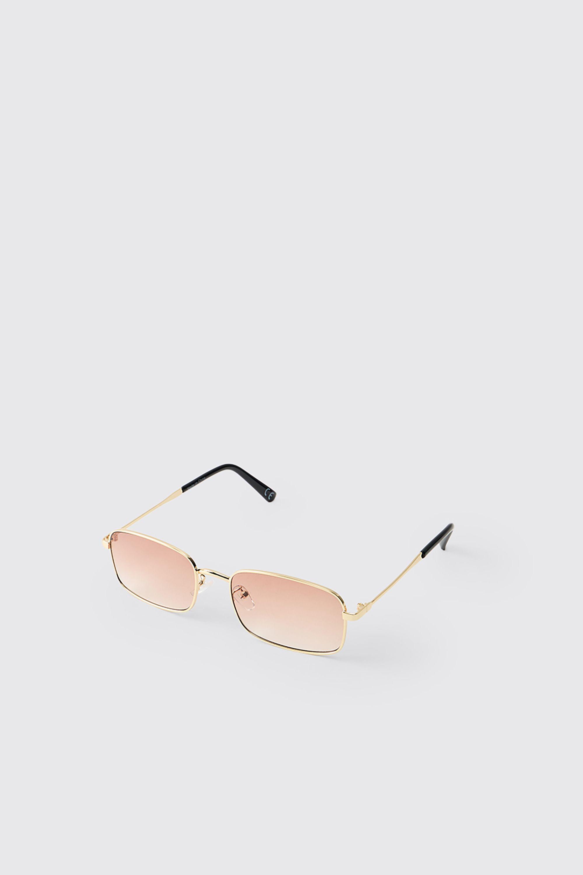 Square Metal Sunglasses by BOOHOOMAN