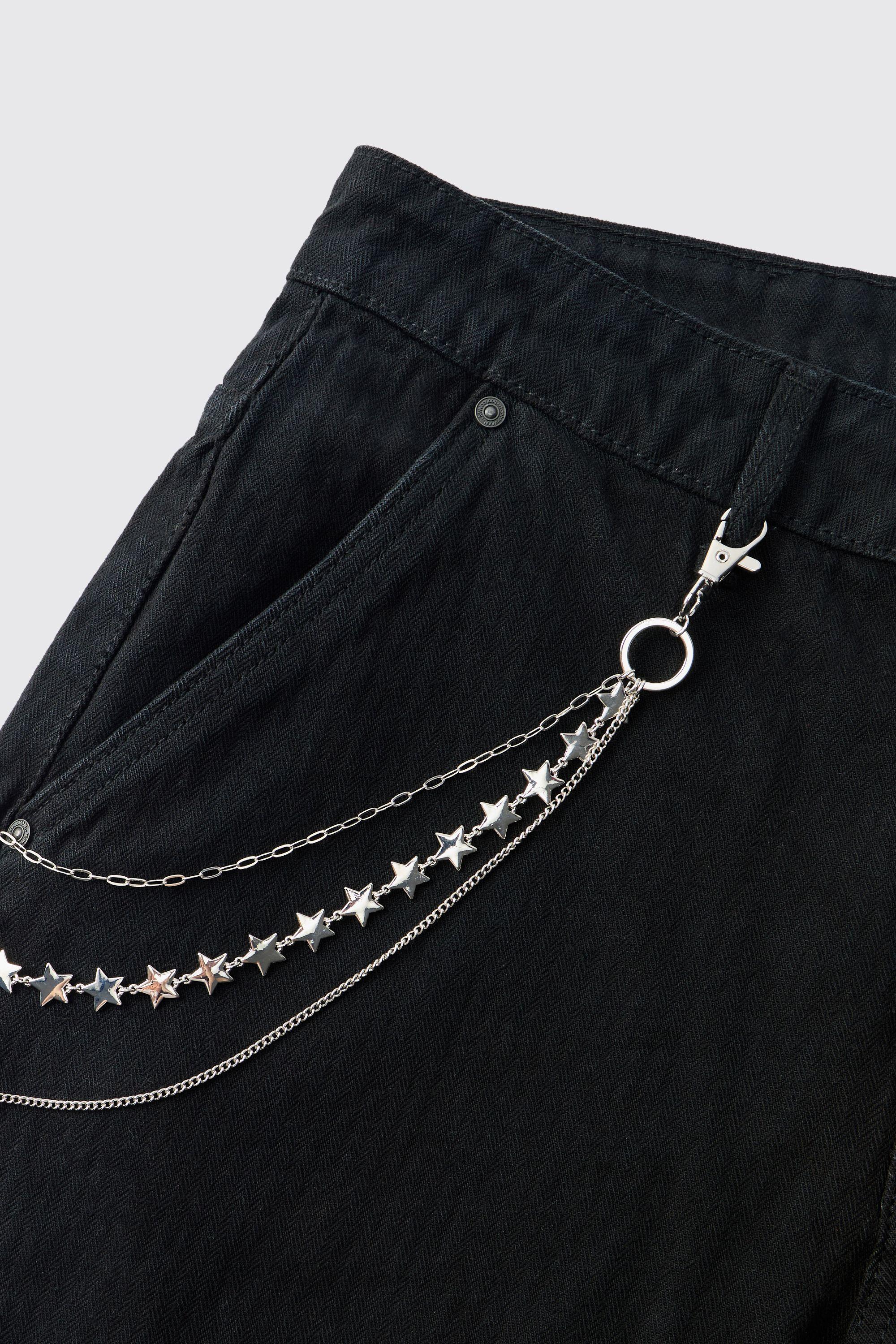 Star Jean Chain by BOOHOOMAN
