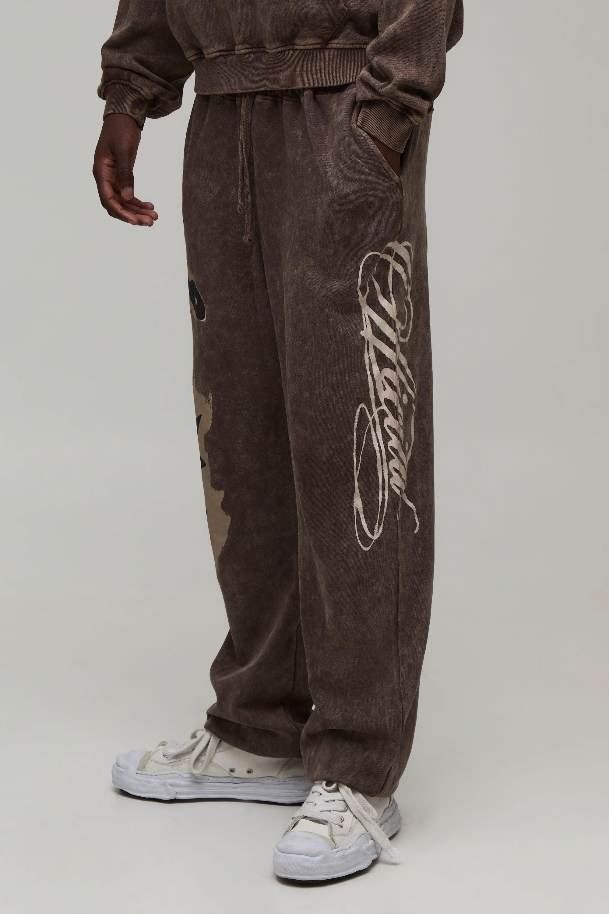 Straight Fit Scorpion Cuffed Jogger by BOOHOOMAN