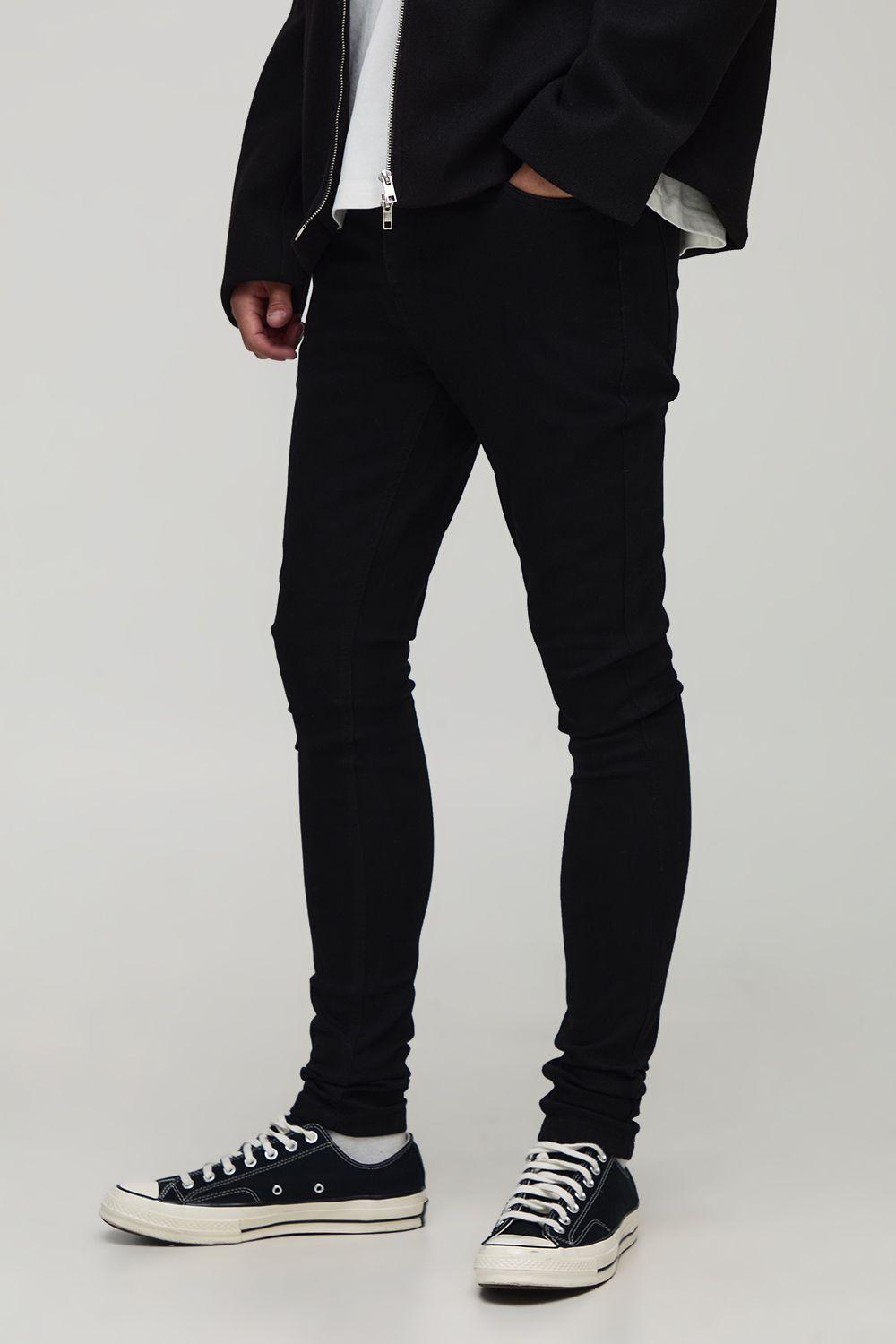 Super Skinny Washed Jeans by BOOHOOMAN