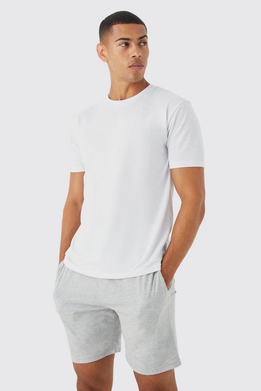 T-Shirt & Short Lounge Set by BOOHOOMAN