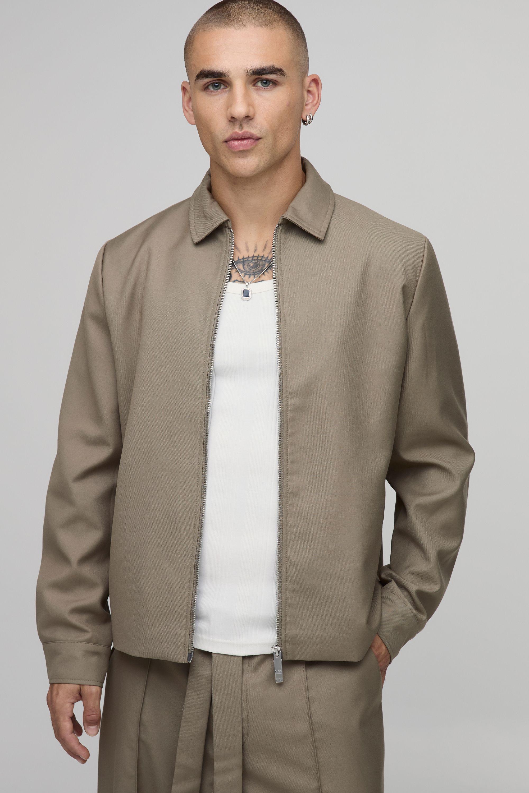 Tailored Boxy Co-Ord Harrington Jacket by BOOHOOMAN