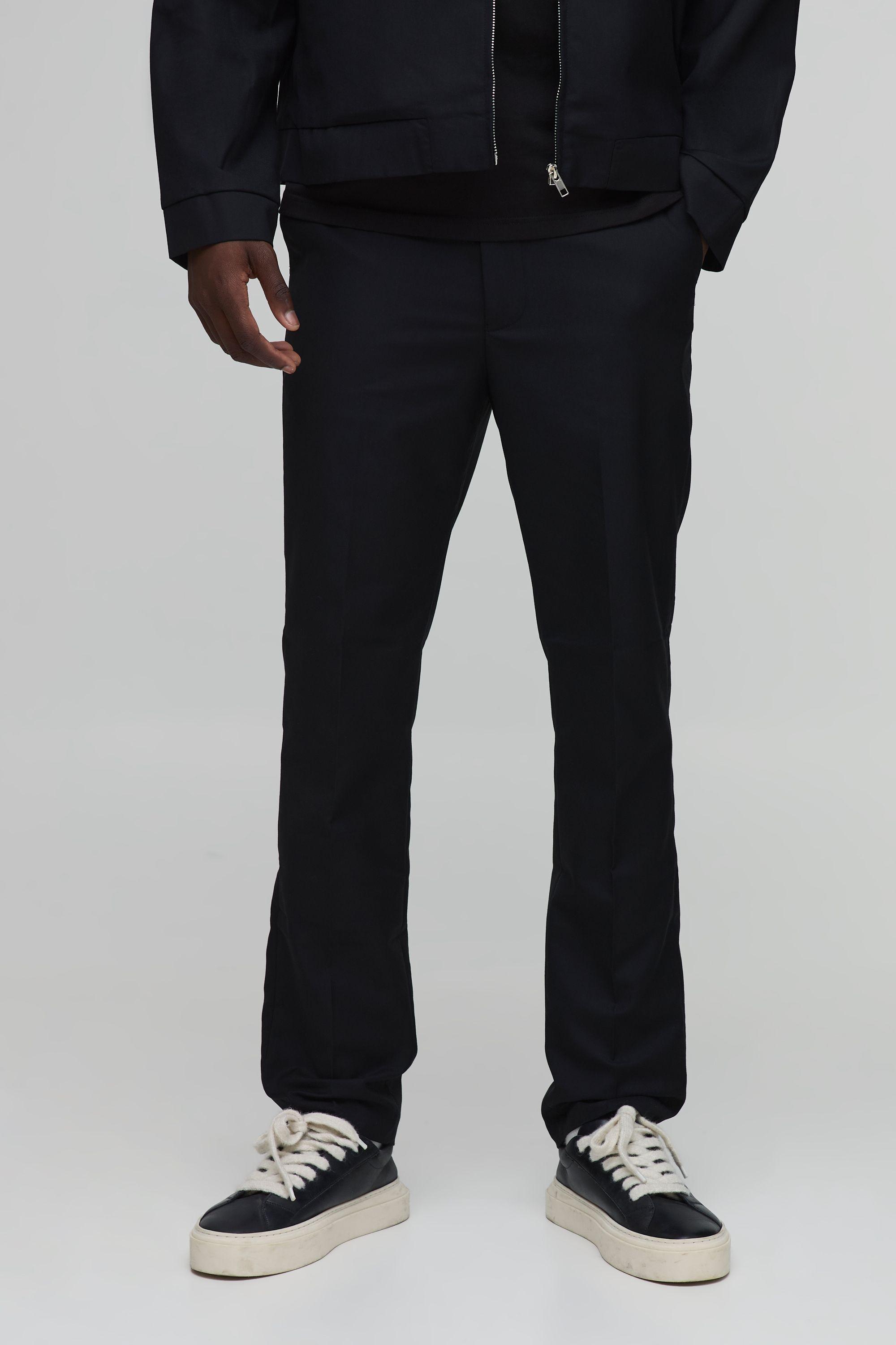 Tailored Crease Front Straight Fit Co-Ord Trousers by BOOHOOMAN