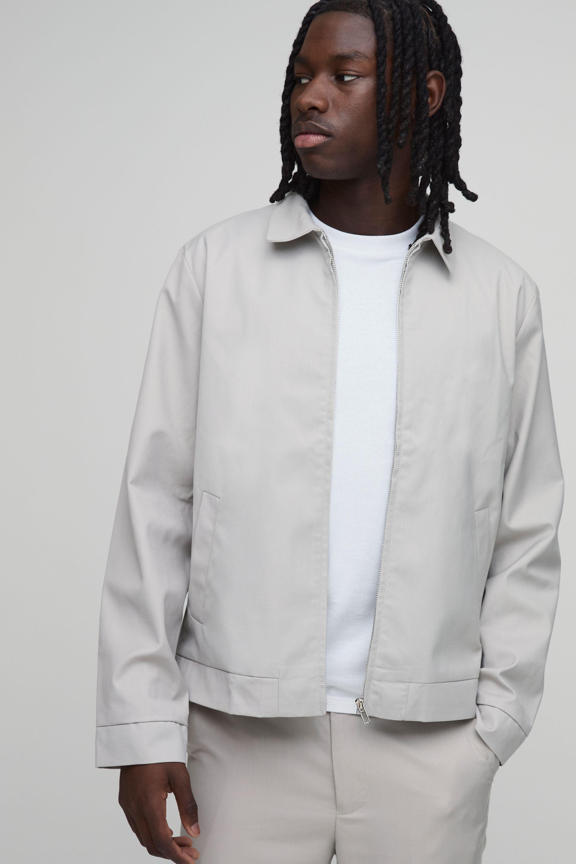 Tailored Regular Fit Zip Collared Co-Ord Jacket by BOOHOOMAN