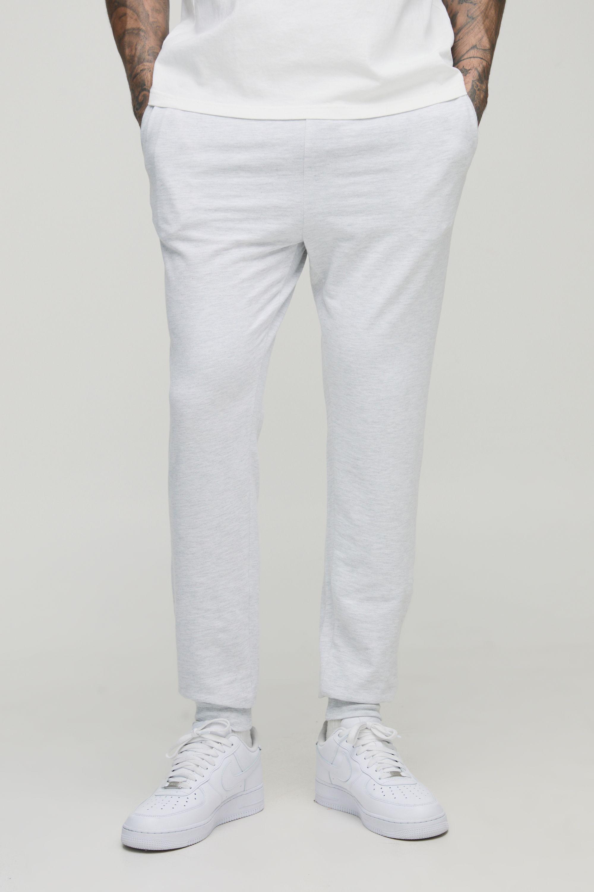 Tall 260GSM Loopback Skinny Fit Basic Joggers by BOOHOOMAN