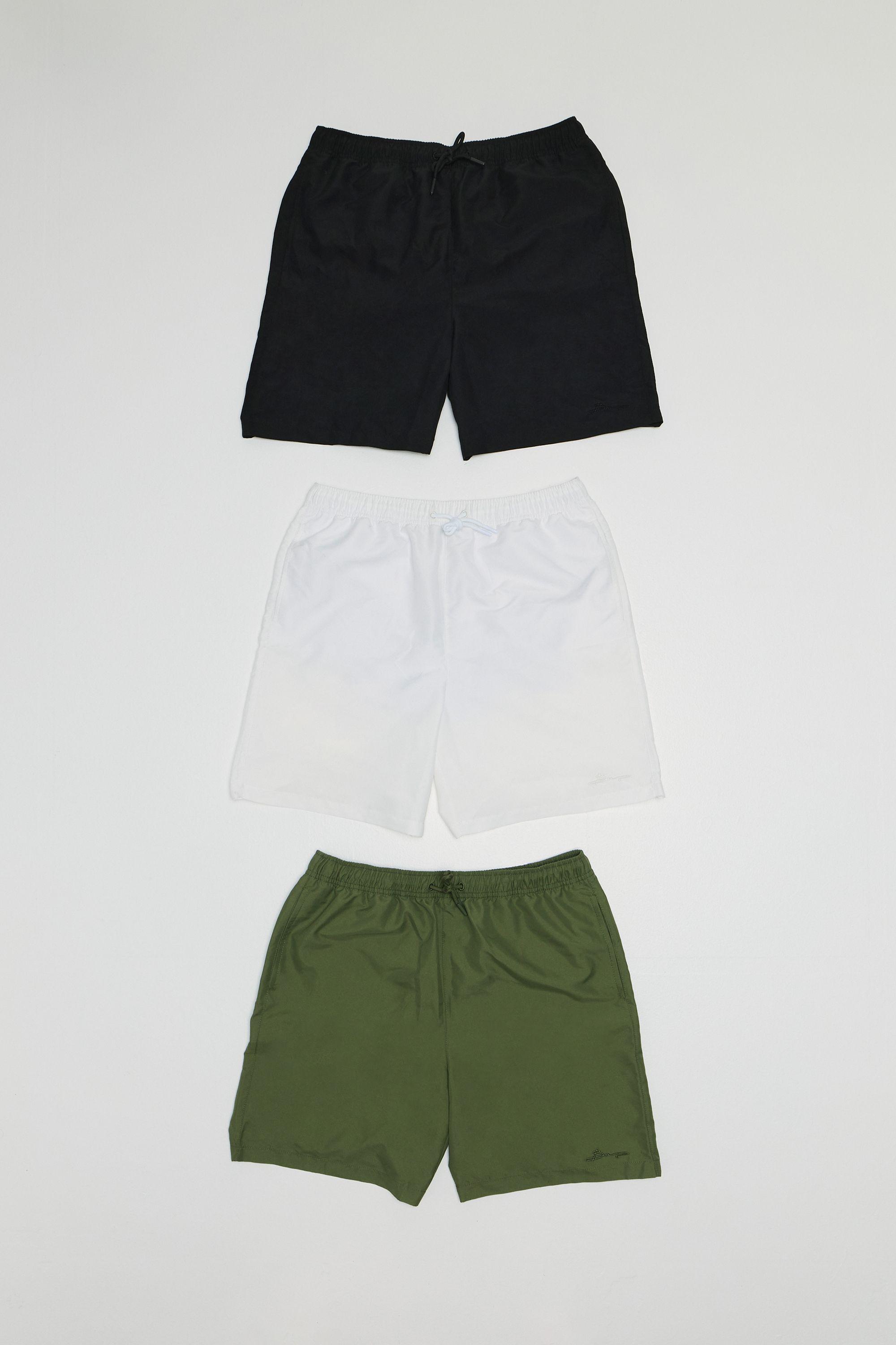 Tall 3 Pack Mid Length BM Autograph Swim Short by BOOHOOMAN