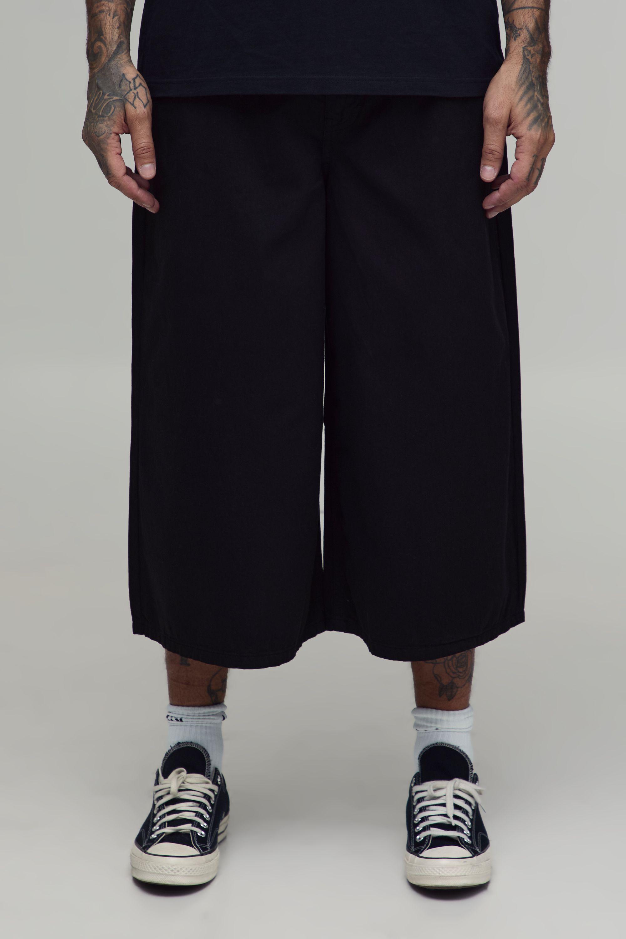 Tall Baggy Fit Gaucho Jort by BOOHOOMAN