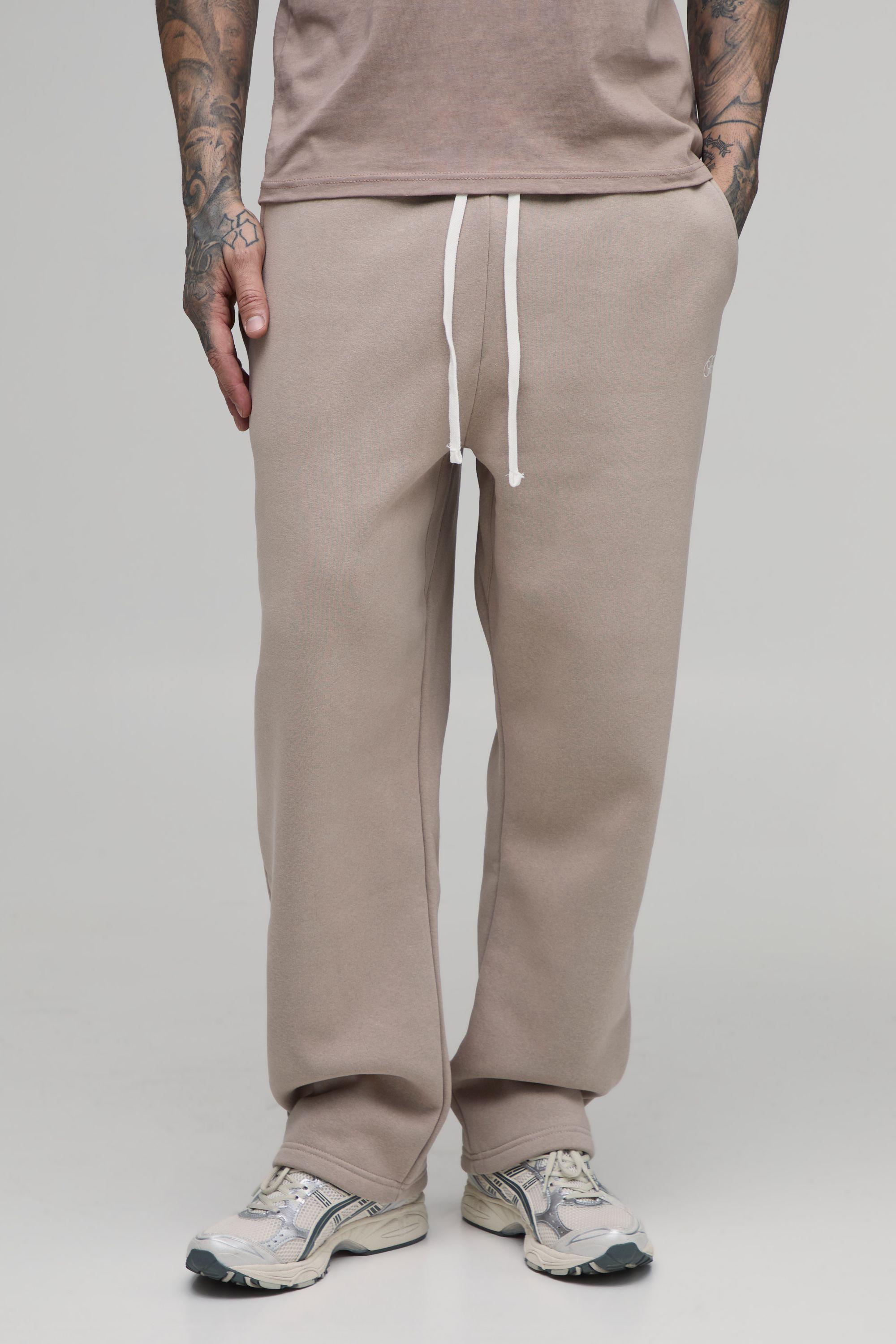 Tall Baggy Fit Man Script Drop Crotch Joggers by BOOHOOMAN