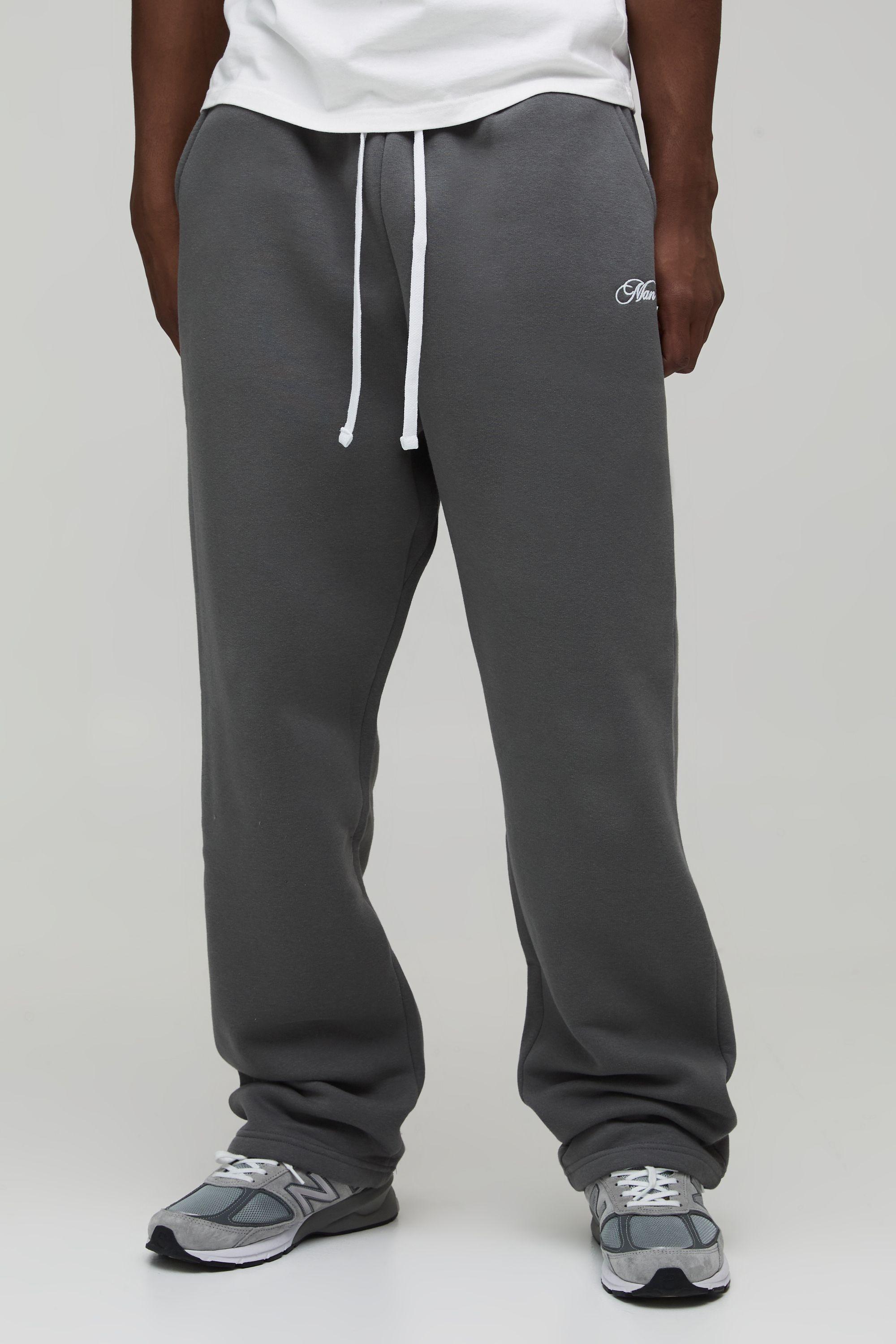Tall Baggy Fit Man Script Joggers by BOOHOOMAN