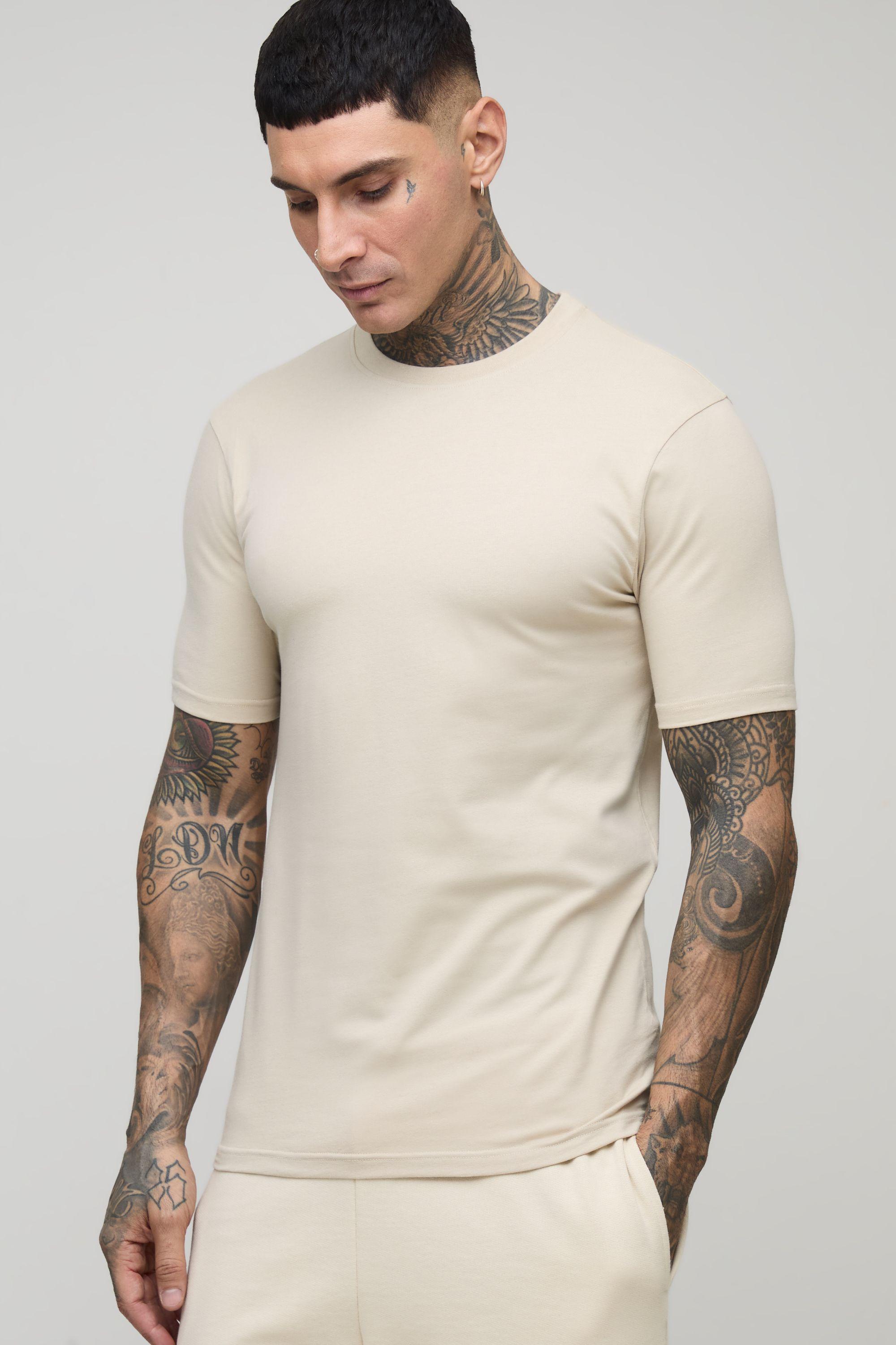 Tall Basic Muscle Fit T-shirt by BOOHOOMAN
