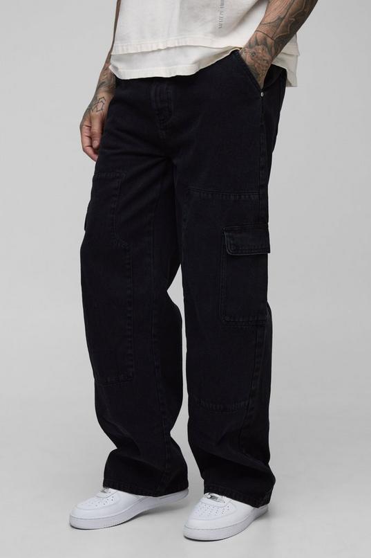 Tall Carpenter Cargo Relaxed Fit Jeans by BOOHOOMAN