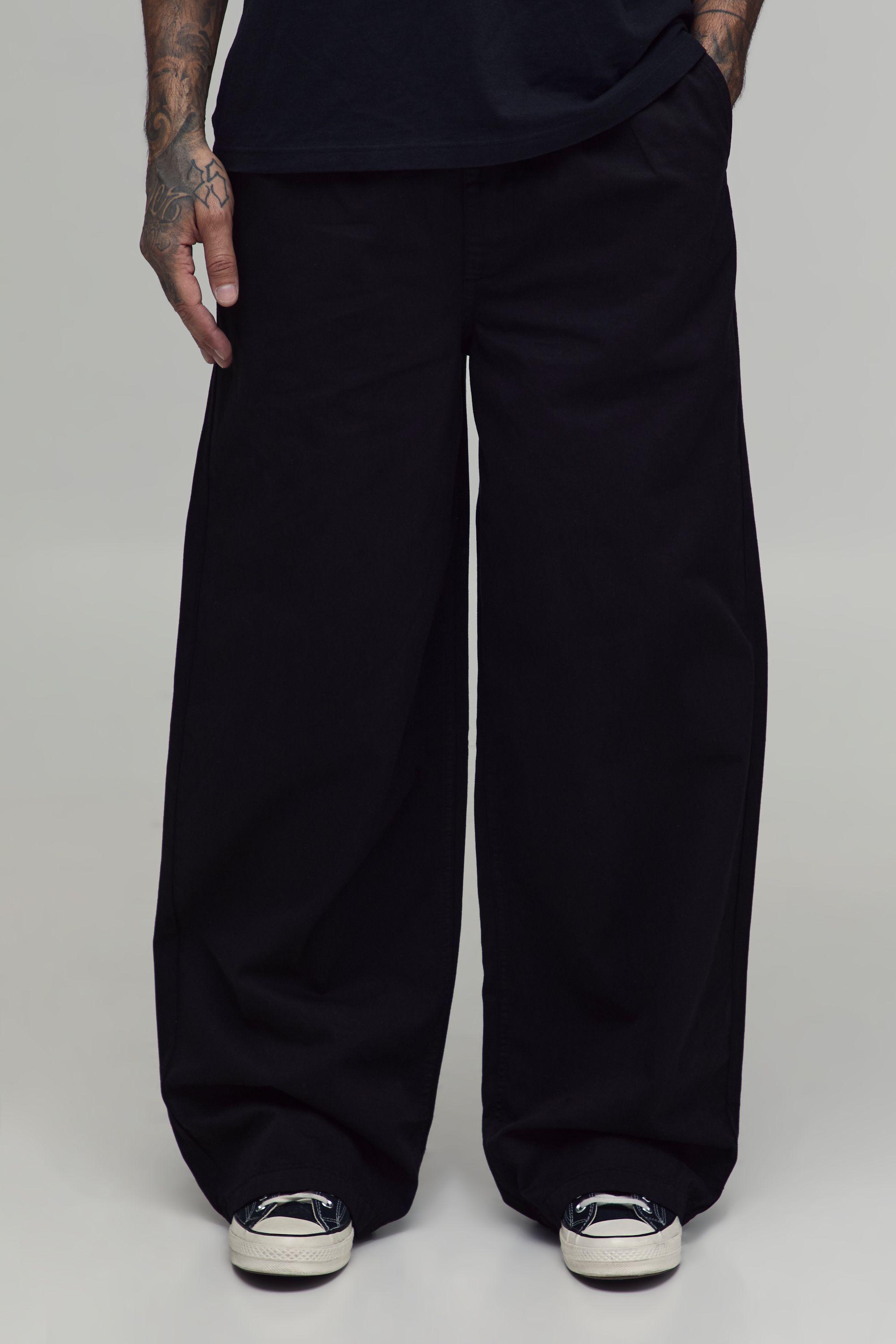 Tall Essential Relaxed Elasticated Waist Chino by BOOHOOMAN