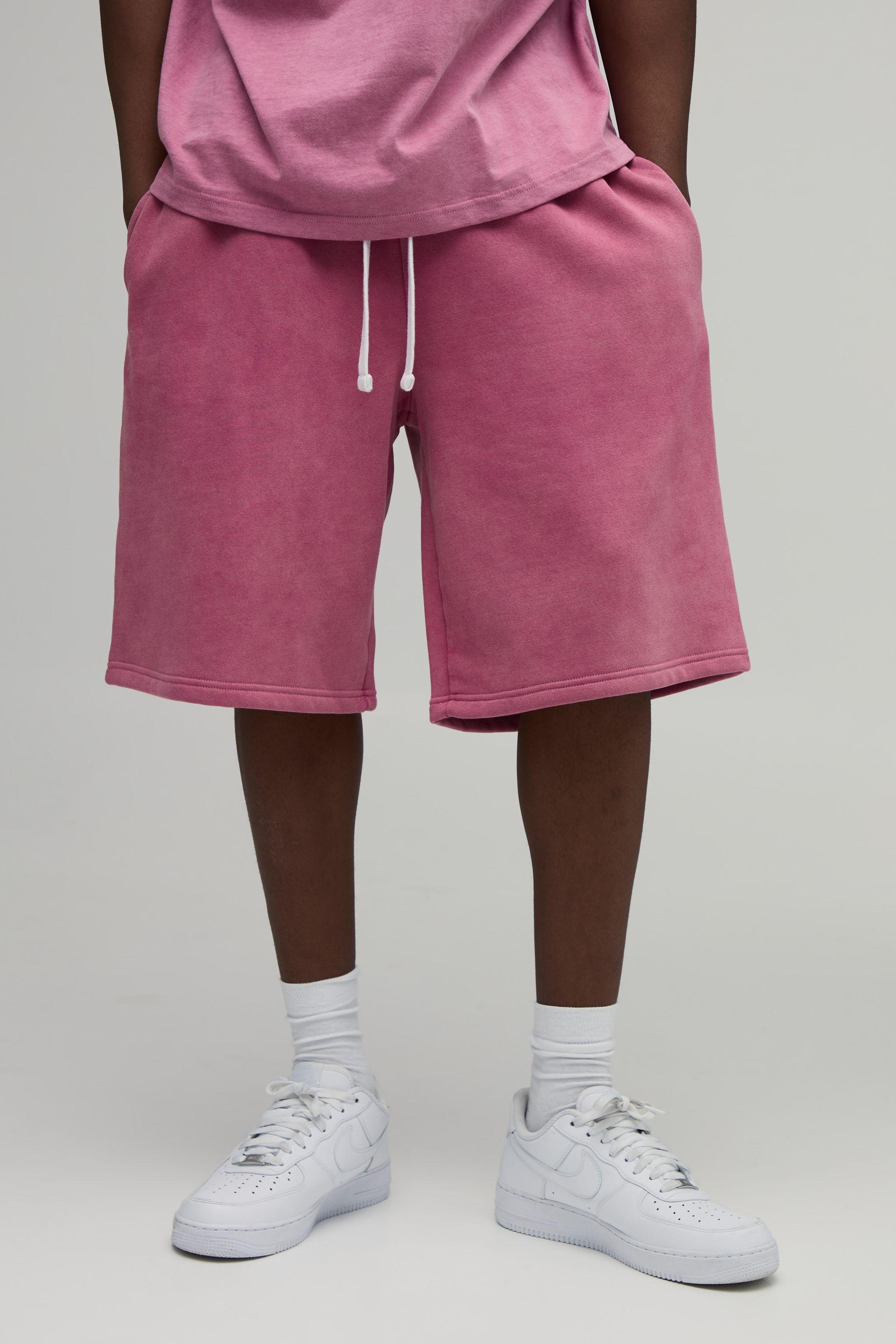 Tall Essential Washed Baggy Short by BOOHOOMAN