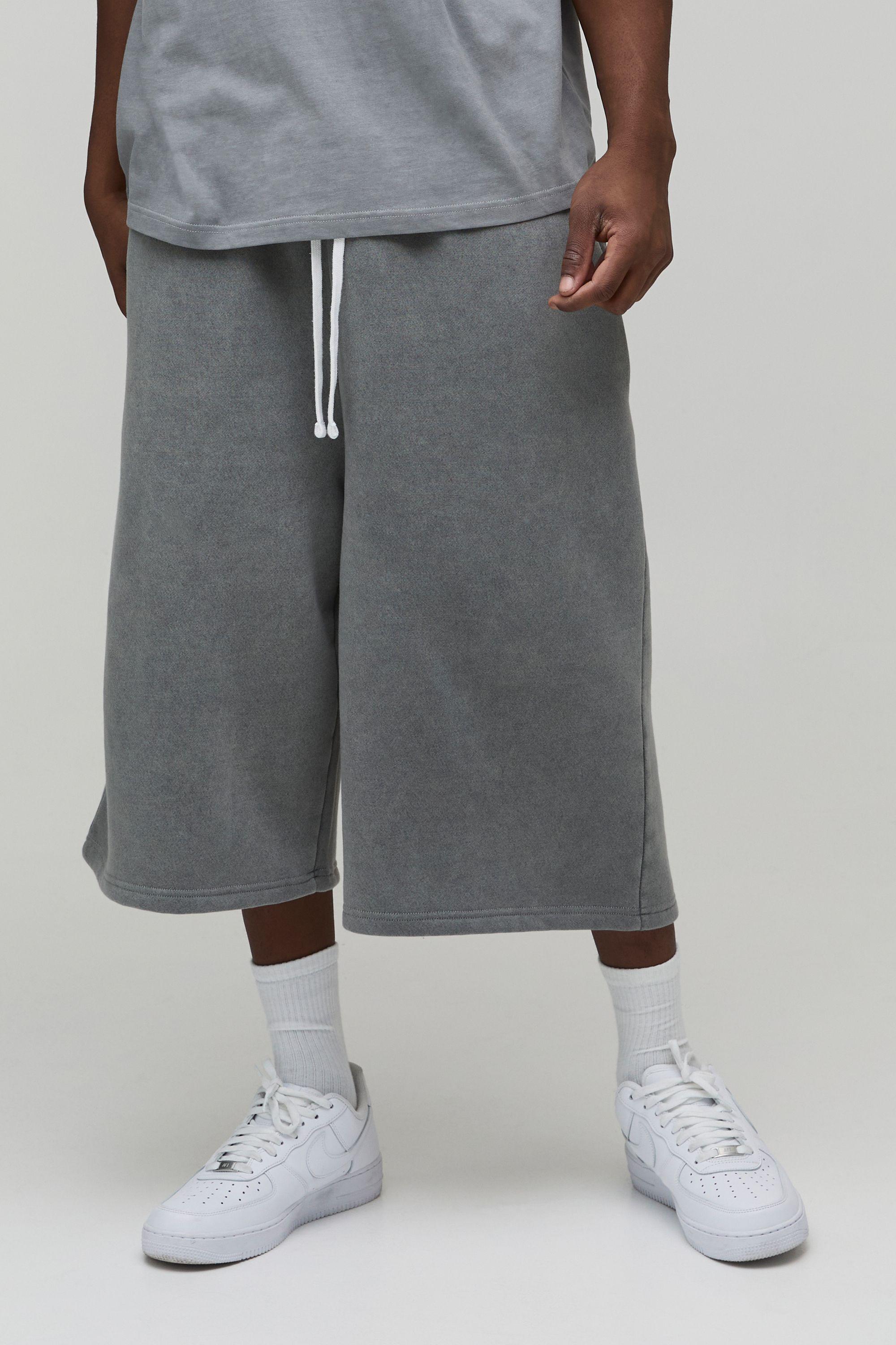 Tall Essential Washed Jersey Jort by BOOHOOMAN