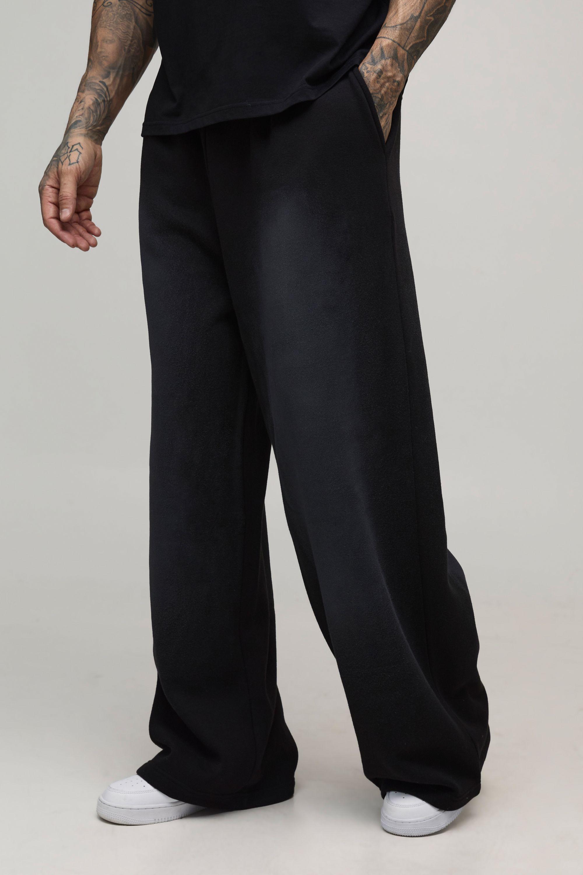 Tall Extreme Wide Leg Spray Wash Jogger by BOOHOOMAN