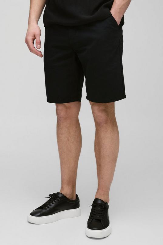 Tall Fixed Waist Slim Fit Shorts by BOOHOOMAN