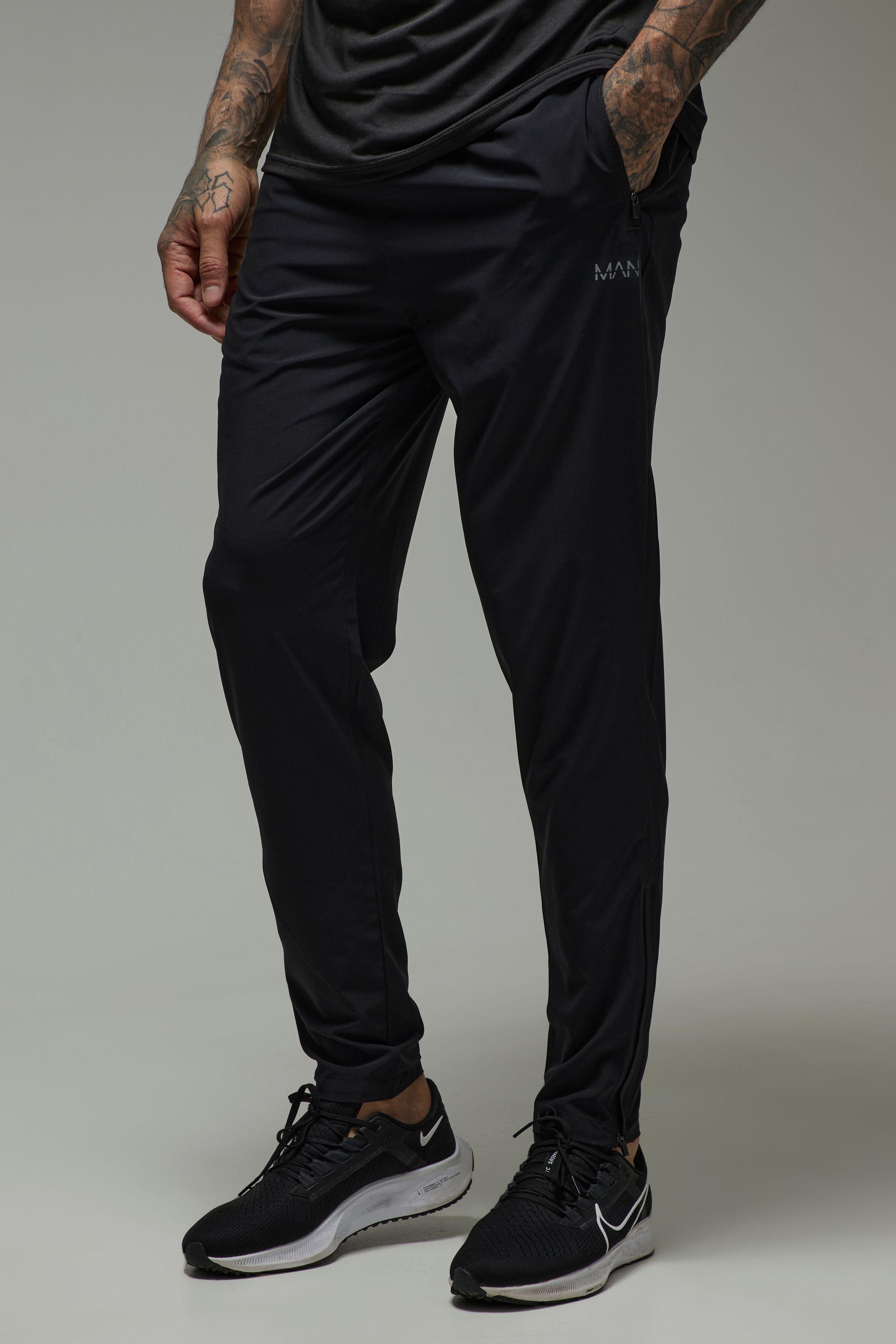 Tall Man Active Performance Lightweight Stretch Woven Tapered Joggers by BOOHOOMAN