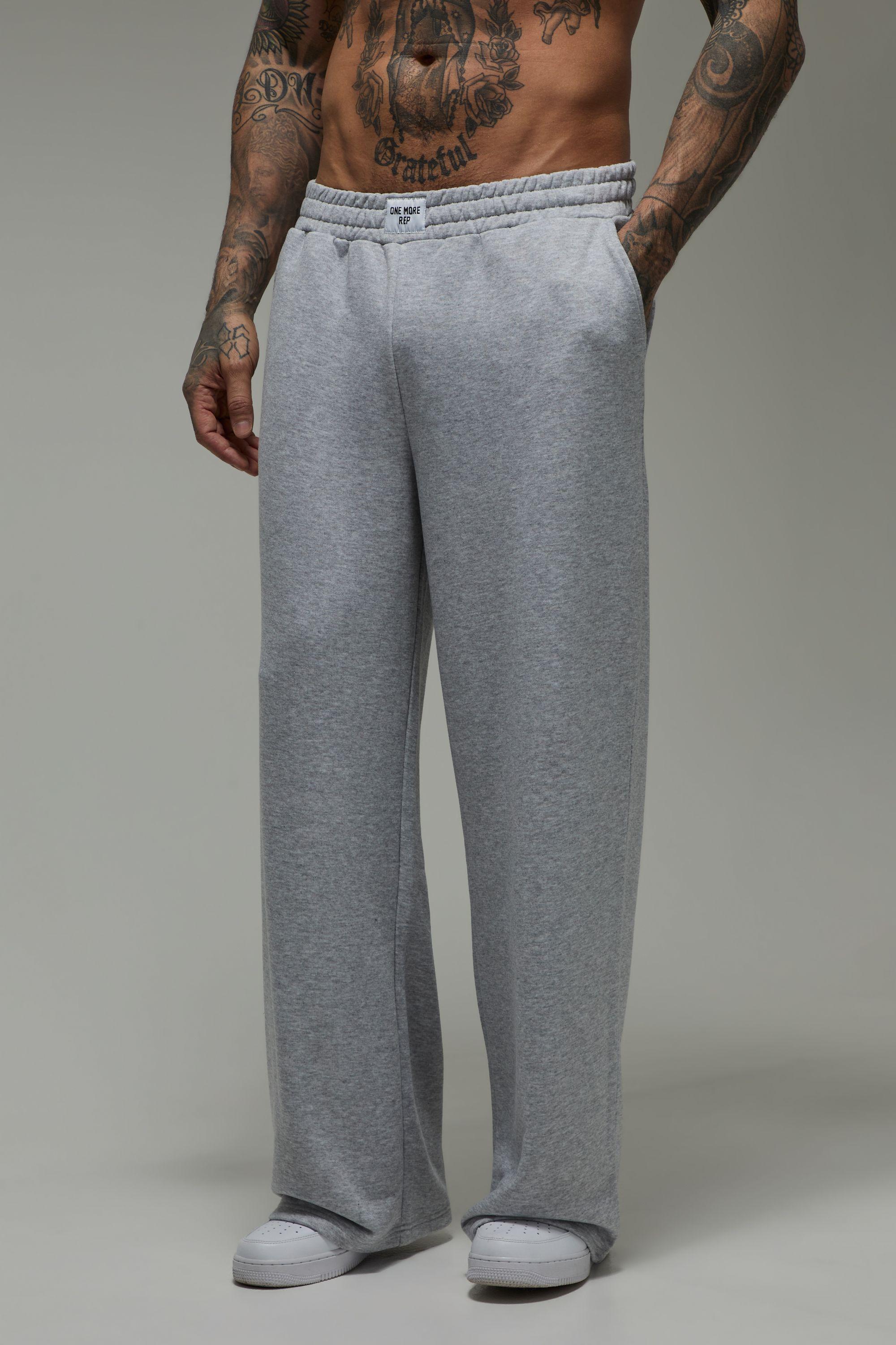 Tall One More Rep Wide Leg Jogger by BOOHOOMAN