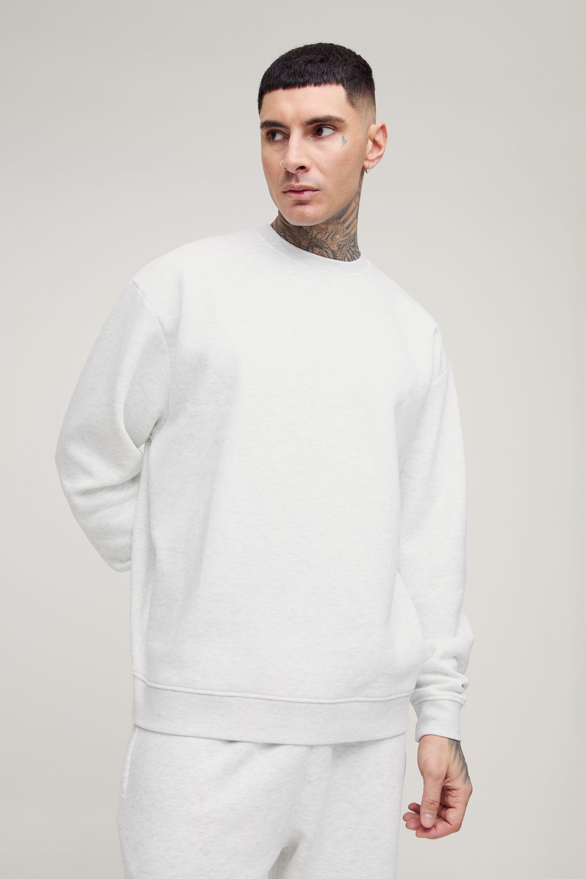 Tall Oversized Basic Crew Neck Sweatshirt by BOOHOOMAN