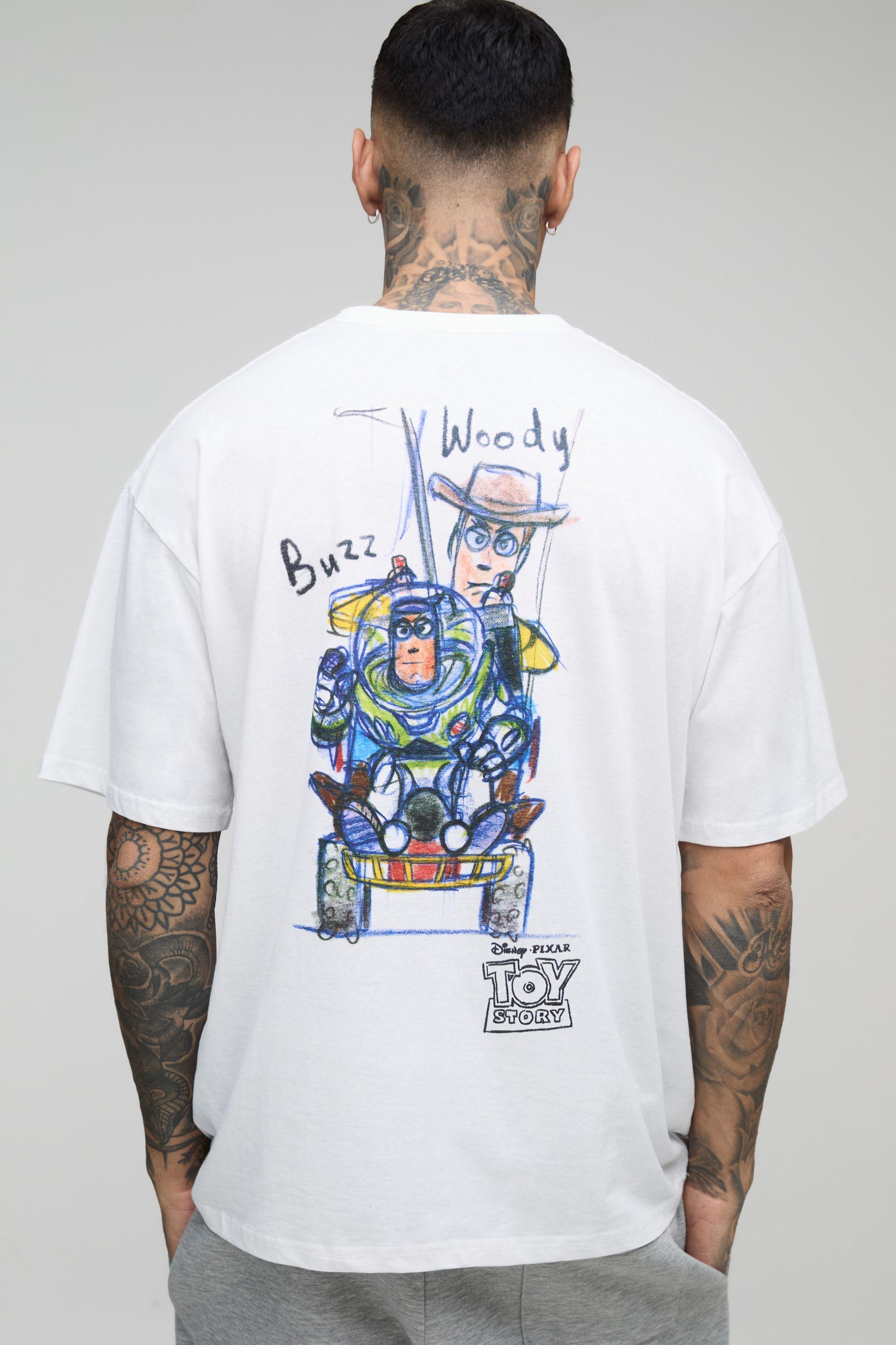Tall Oversized Disney Toy Story License T-Shirt by BOOHOOMAN