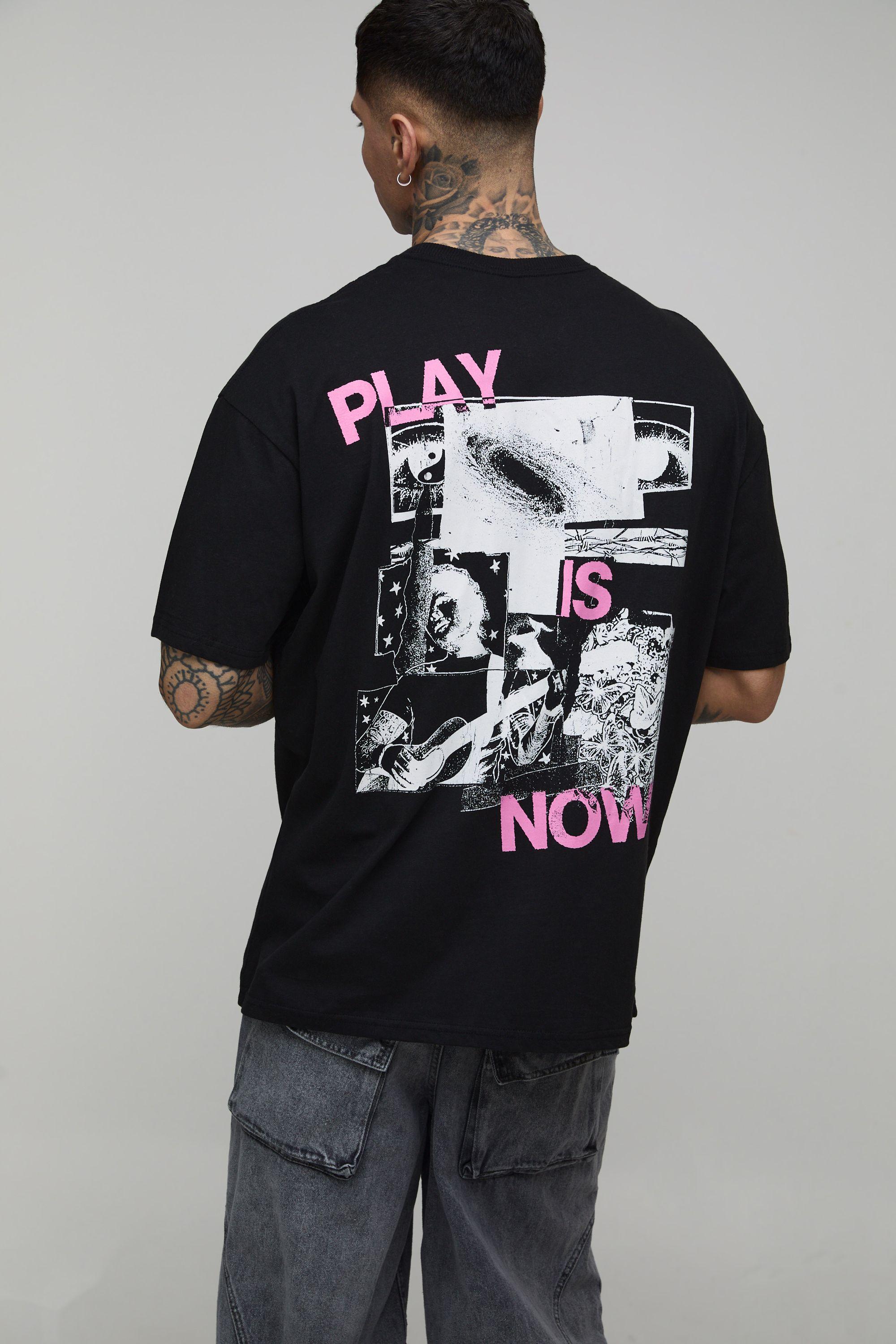 Tall Oversized Ed Sheeran License Printed T-Shirt by BOOHOOMAN