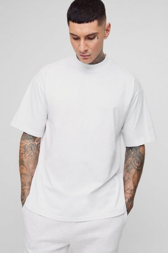 Tall Oversized Extended Neck Essential T-Shirt by BOOHOOMAN