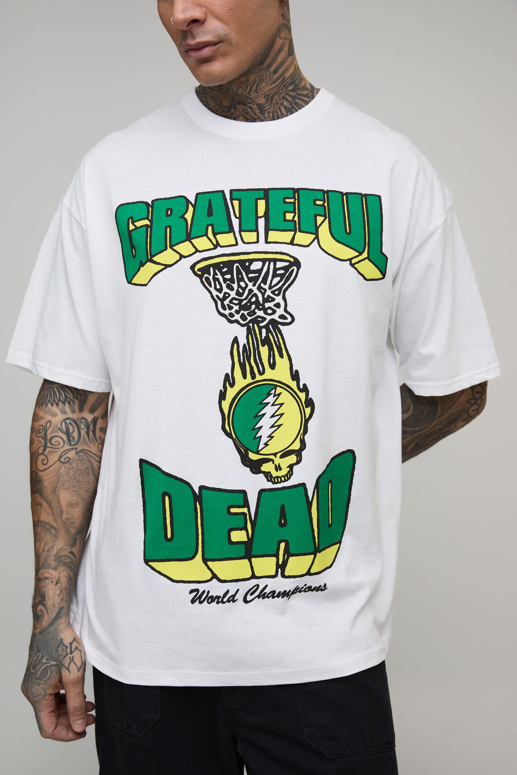 Tall Oversized Grateful Dead License Printed T-Shirt by BOOHOOMAN