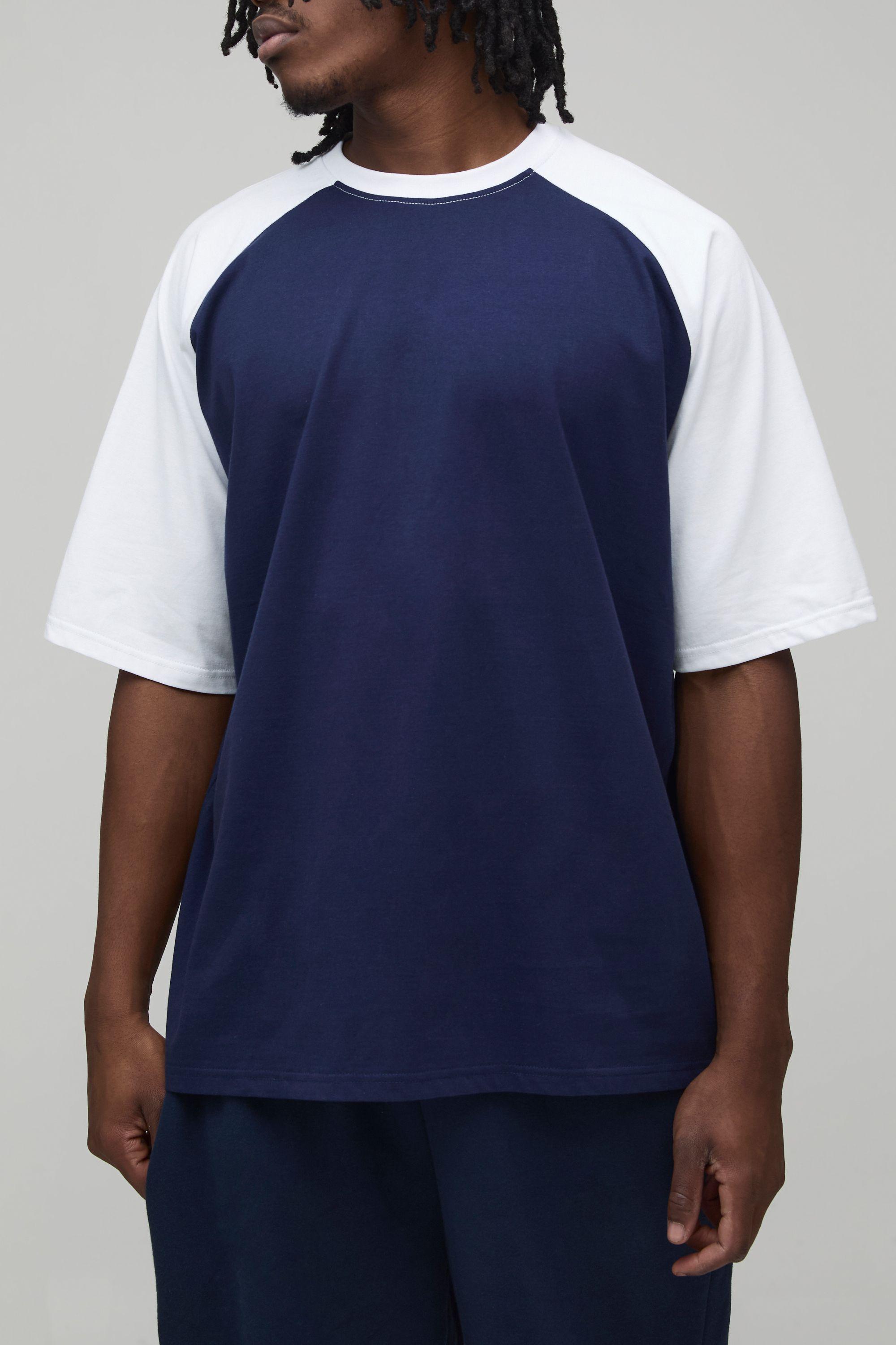 Tall Oversized Raglan Short Sleeve T-Shirt by BOOHOOMAN