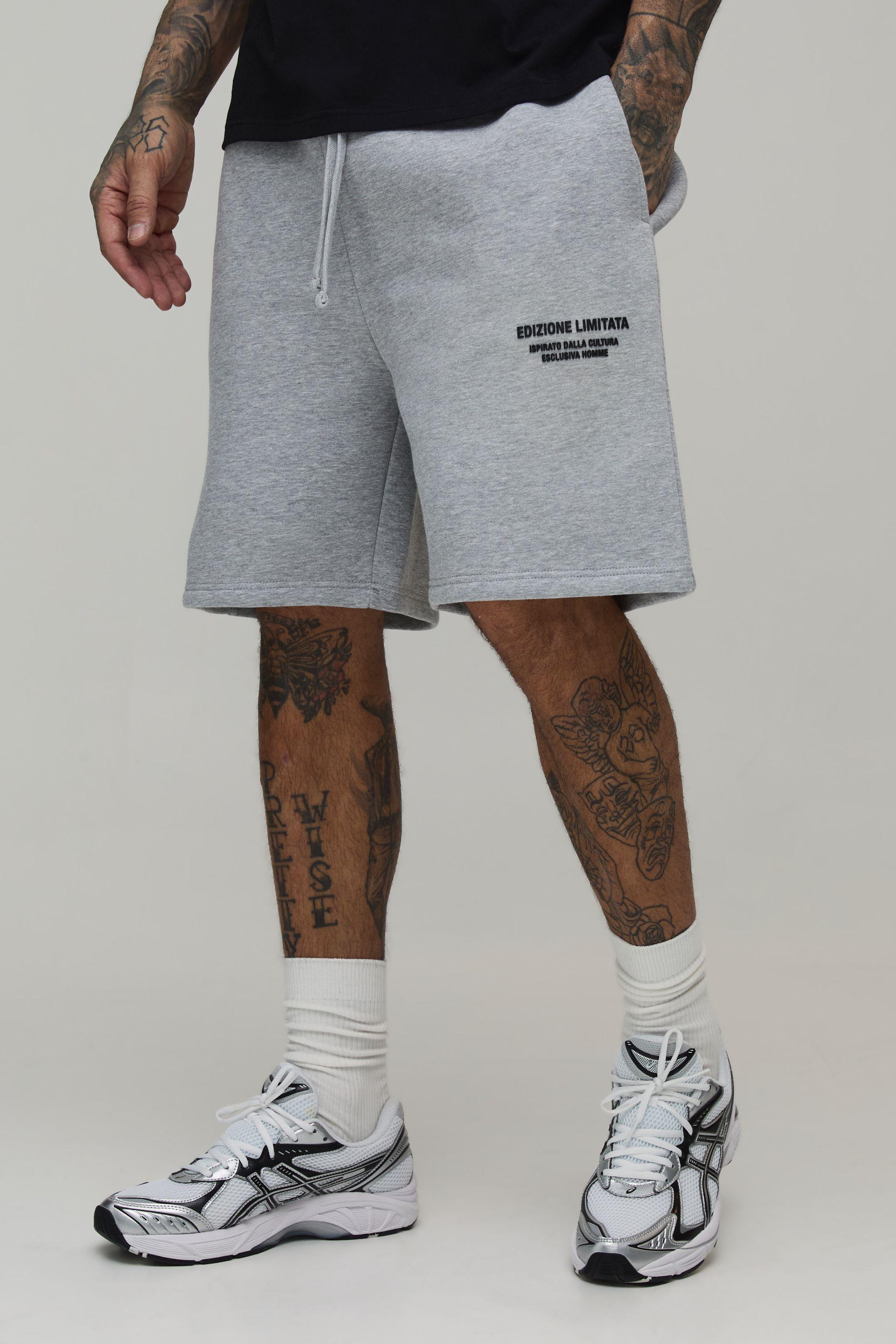Tall Regular Fit Edizione Limitata Jersey Short by BOOHOOMAN
