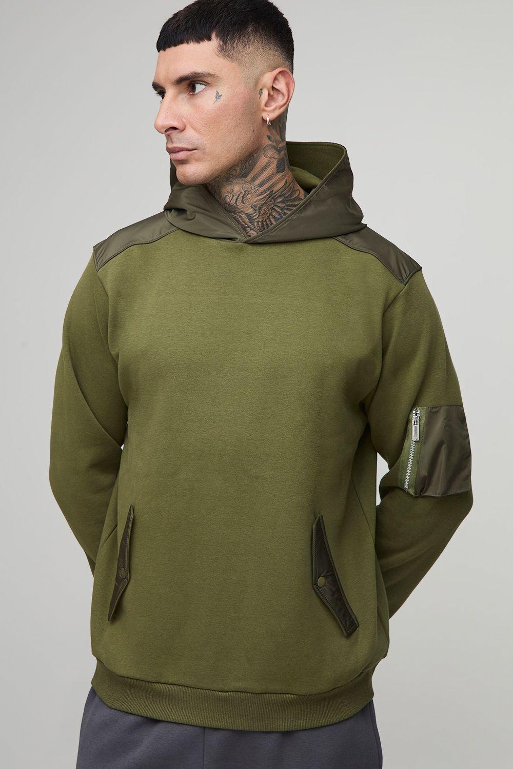 Tall Regular Fit Utility Hoodie by BOOHOOMAN