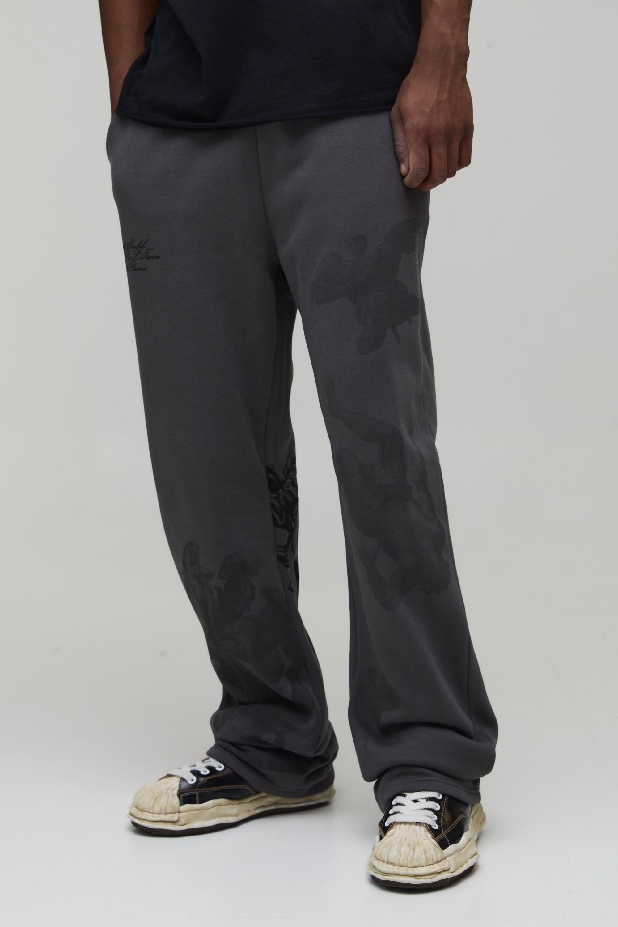 Tall Relaxed Fit Renaissance Print Joggers by BOOHOOMAN