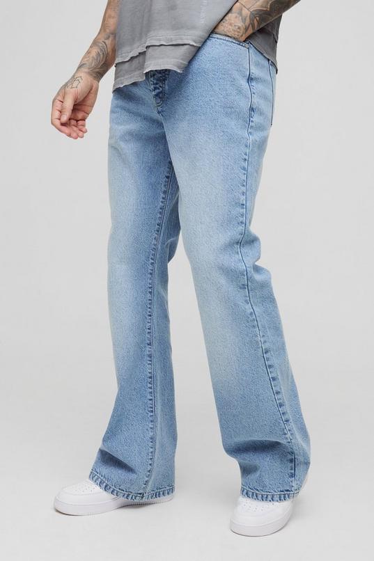 Tall Relaxed Flared Jeans by BOOHOOMAN